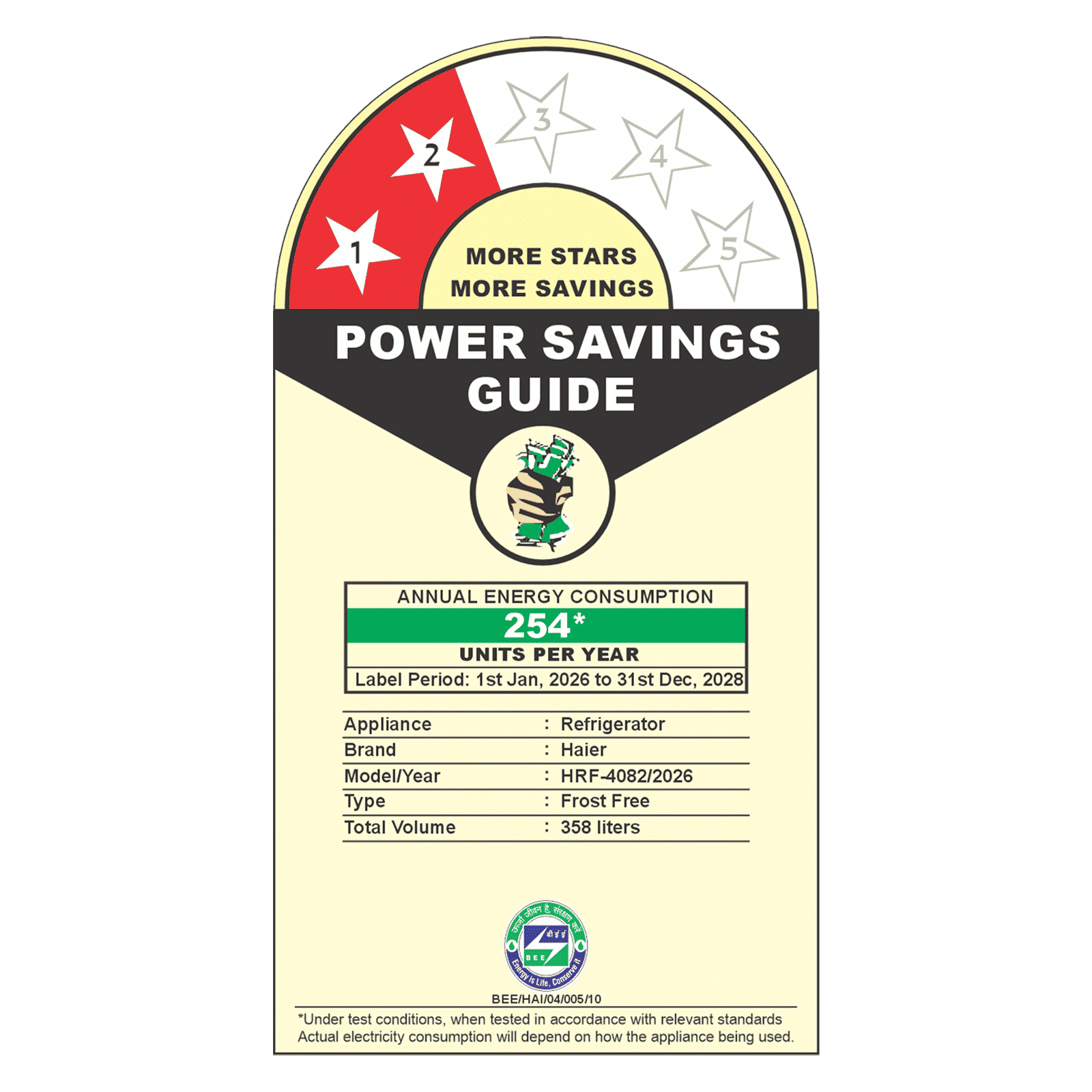 Haier 358 Litres 2 Star Frost Free Double Door Convertible Refrigerator with Triple Inverter Technology (HRF-4082BISA-P, Inox Steel)_2