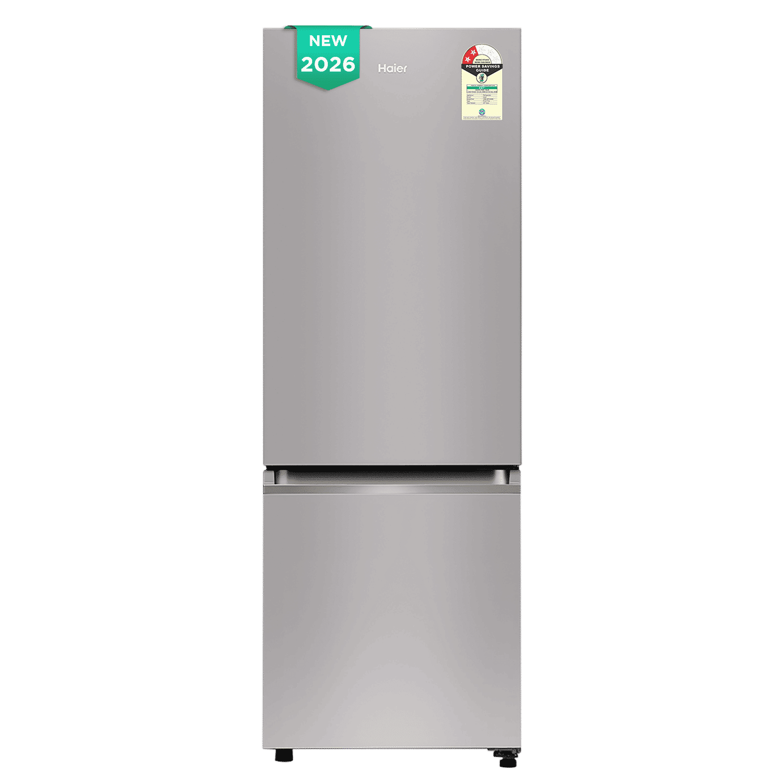 Haier 237 Litres 2 Star Frost Free Double Door Bottom Mount Convertible Refrigerator with Faster Ice Making in 49 Minutes (HRB-2872IETSA-P, Titanium Steel) (2026 Model)_1