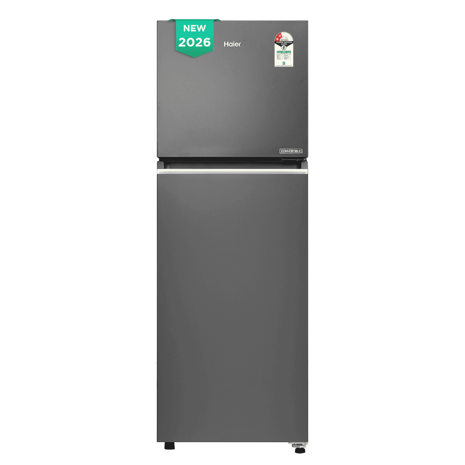 Haier 240 Litres 2 Star Frost Free Double Door Convertible Refrigerator with 200% Faster Ice Maker (HRF-2902IBGBA-P, GE Black) (2026 Model) (2026 Model)_1