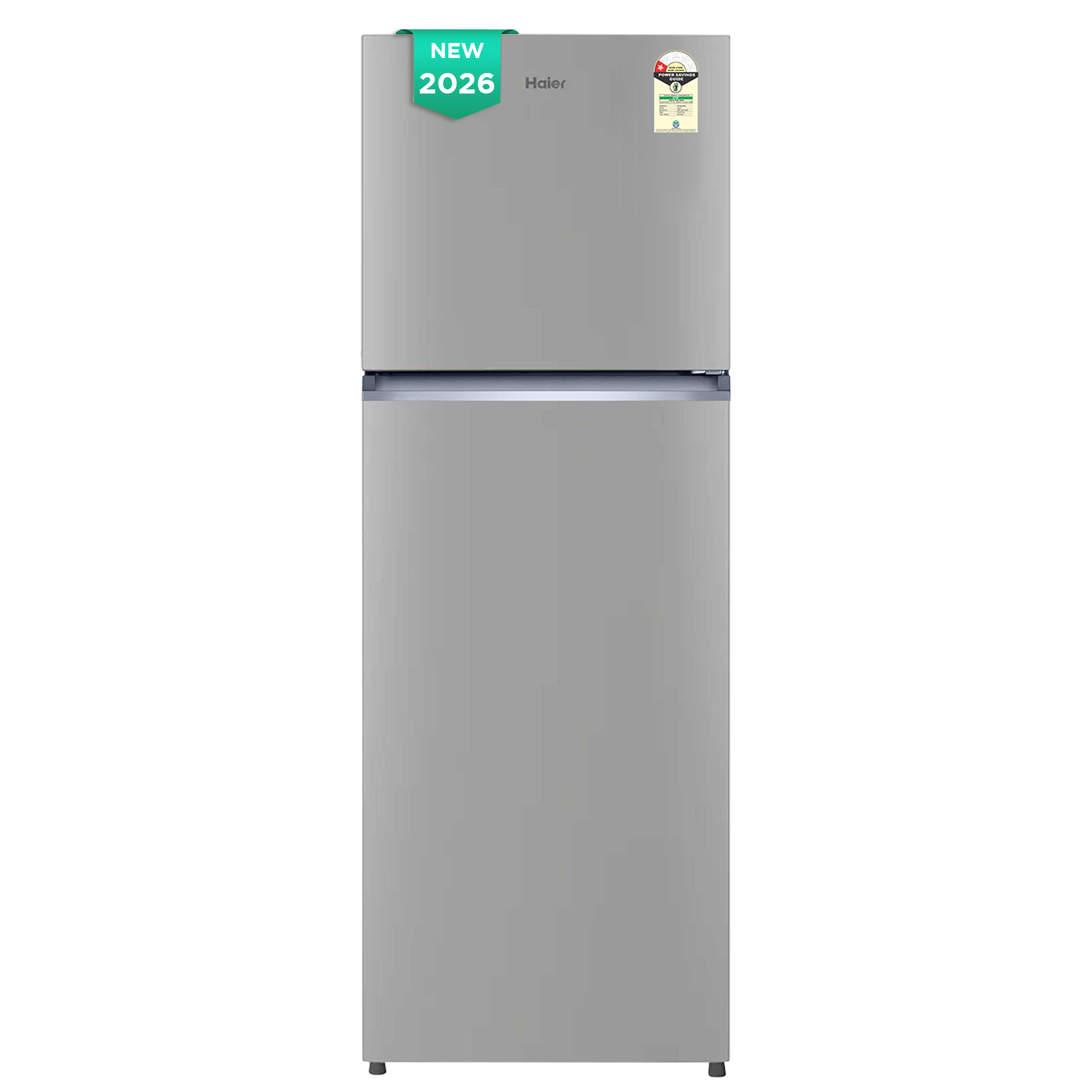 Haier 240 Litres 1 Star Frost Free Double Door Refrigerator with 200% Faster Ice Maker (HRF-2901EBSA-P, Brushline Silver) (2026 Model)_1