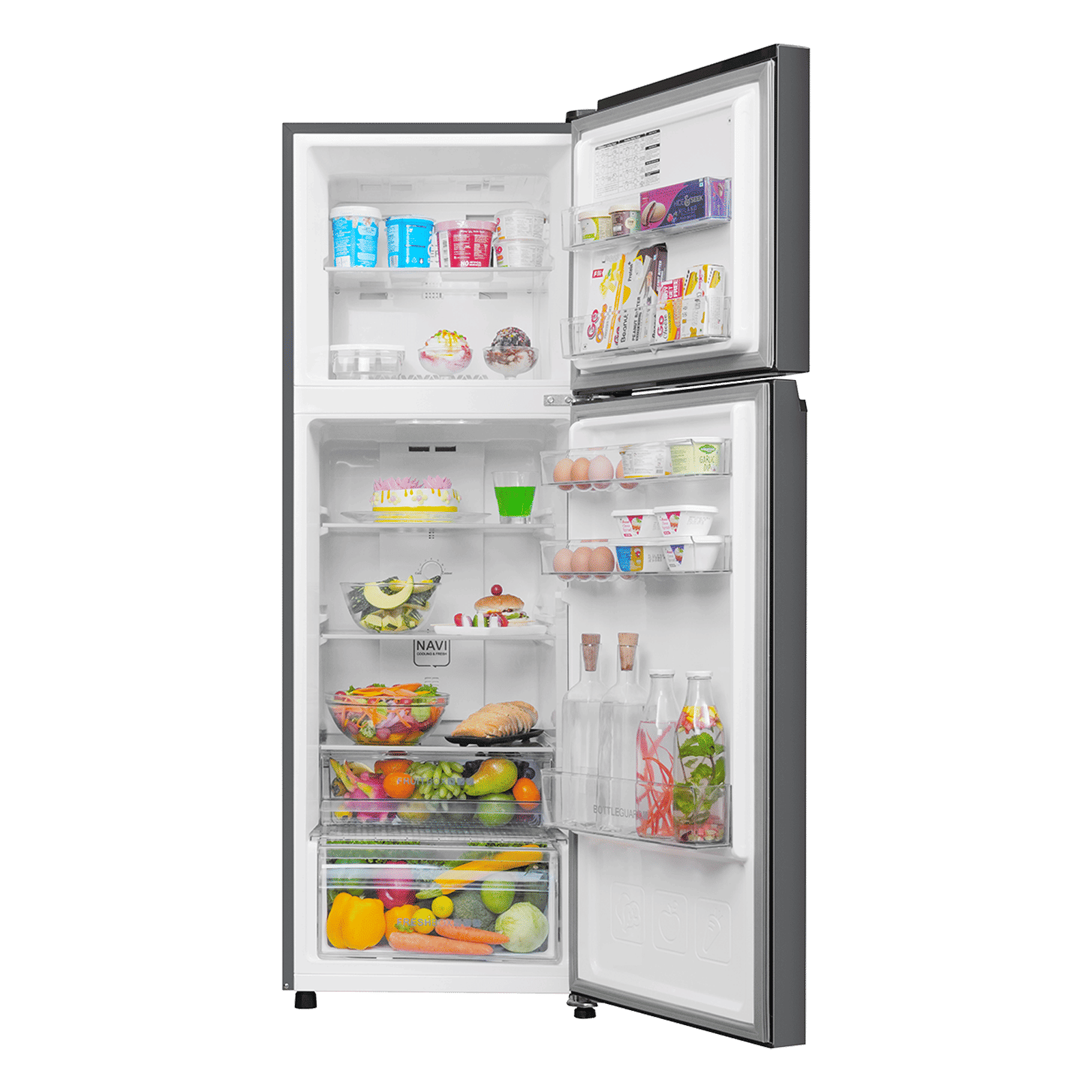 Haier 240 Litres 1 Star Frost Free Double Door Refrigerator with 200% Faster Ice Maker (HRF-2901EBSA-P, Brushline Silver) (2026 Model)_7