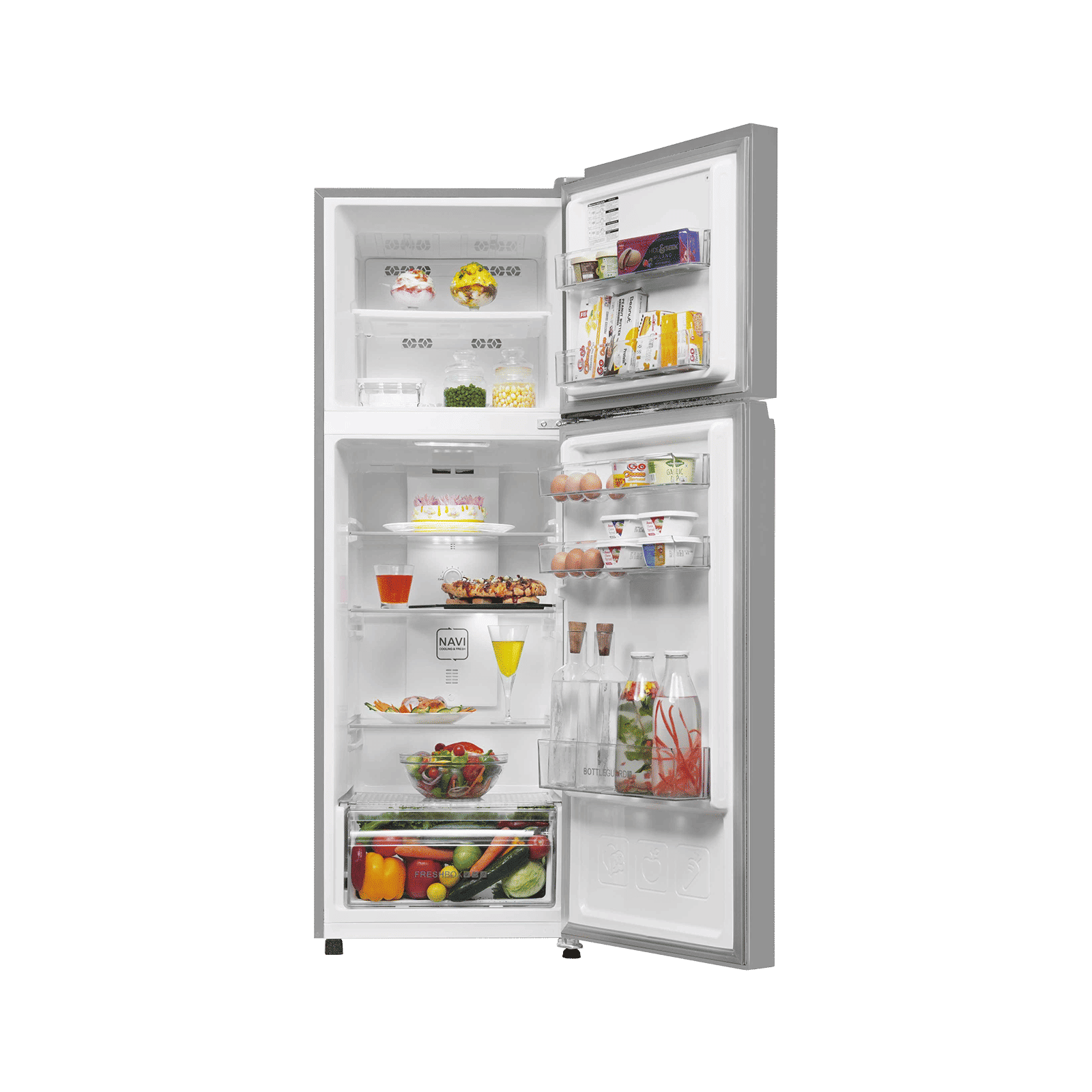 Haier 240 Litres 1 Star Frost Free Double Door Refrigerator with 200% Faster Ice Maker (HRF-2901EBSA-P, Brushline Silver)_3