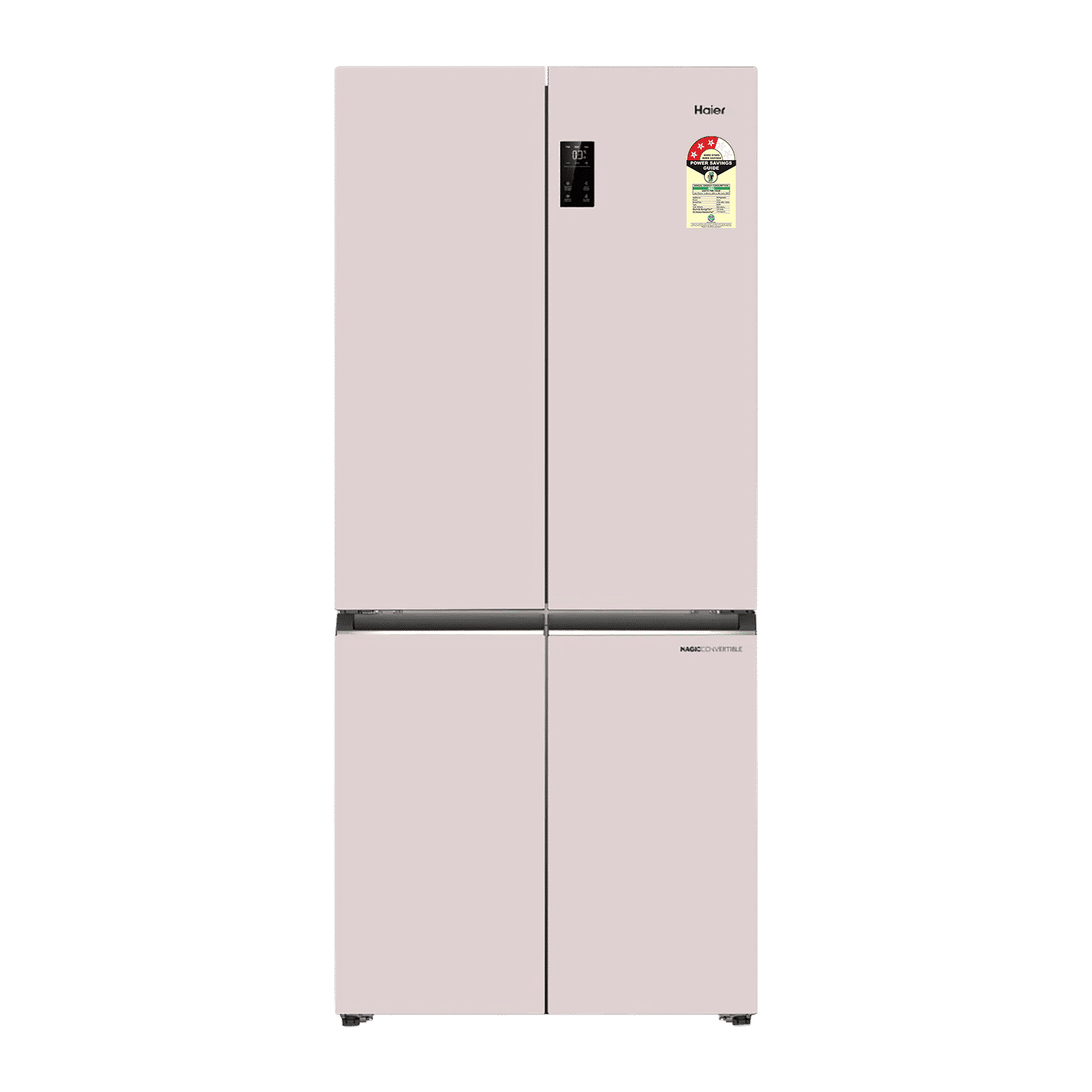 Haier Vogue Lumiere 520 Litres 3 Star Frost Free Side by Side Refrigerator with Digital Display Panel (HRB-600MP, Mauve Pink)_1