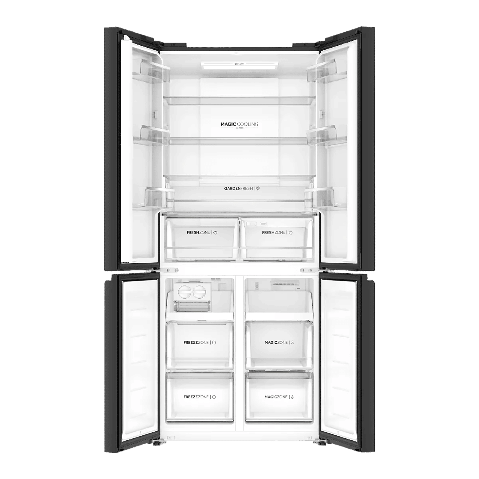 Haier Vogue Lumiere 520 Litres 3 Star Frost Free Side by Side Refrigerator with Digital Display Panel (HRB-600MP, Mauve Pink)_5