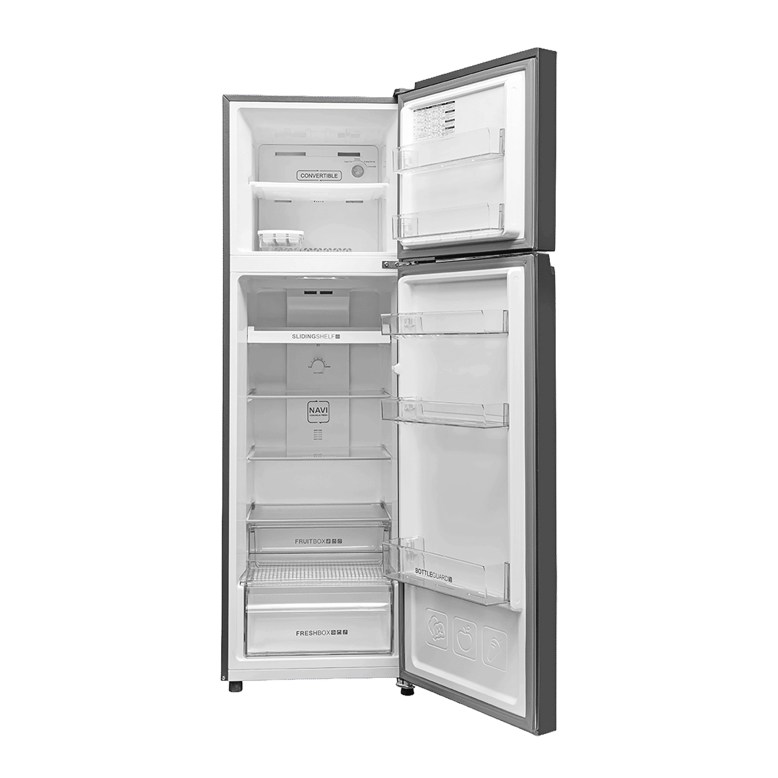 Haier 268 Litres 2 Star Frost Free Double Door Convertible Refrigerator with 200% Faster Ice Maker (HRF-3182IBNSA-P, Nickel Steel) (2026 Model) Haier 268 Litres 2 Star Frost Free Double Door Convertible Refrigerator with 200% Faster Ice Maker (HRF-3182IBNSA-P, Nickel Steel) (2026 Model)_5