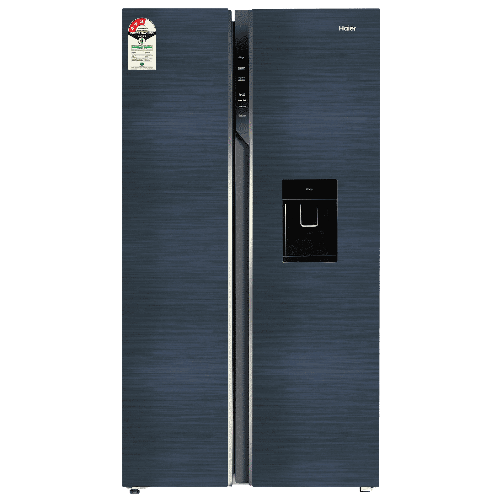 Haier 596 Litres 3 Star Frost Free Side by Side Refrigerator with Built-in Water Dispenser (HRS-682WUSU1, Ultramarine Steel) Haier 596 Litres 3 Star Frost Free Side by Side Refrigerator with Built-in Water Dispenser (HRS-682WUSU1, Ultramarine Steel)_1