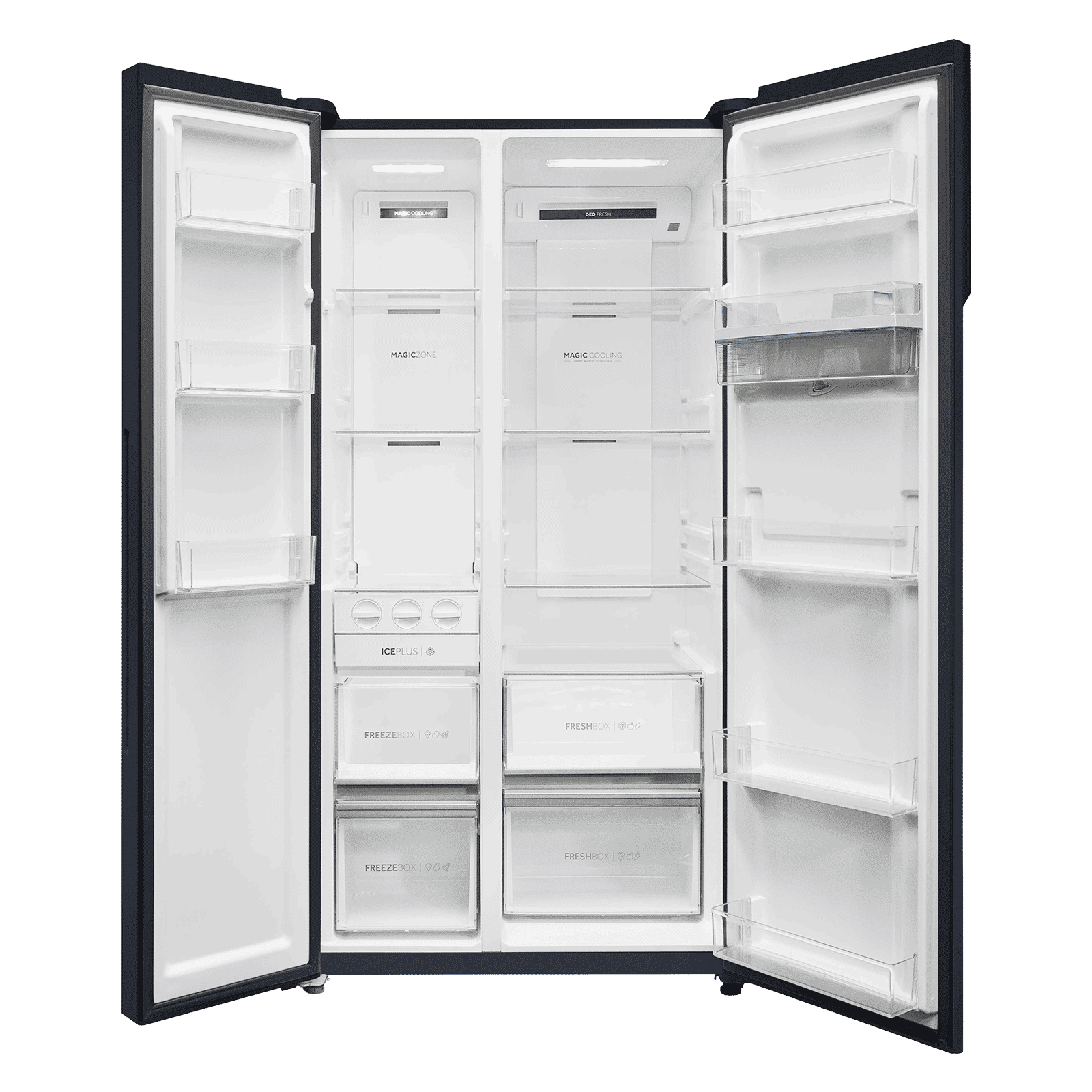 Haier 596 Litres 3 Star Frost Free Side by Side Refrigerator with Built-in Water Dispenser (HRS-682WUSU1, Ultramarine Steel) Haier 596 Litres 3 Star Frost Free Side by Side Refrigerator with Built-in Water Dispenser (HRS-682WUSU1, Ultramarine Steel)_5