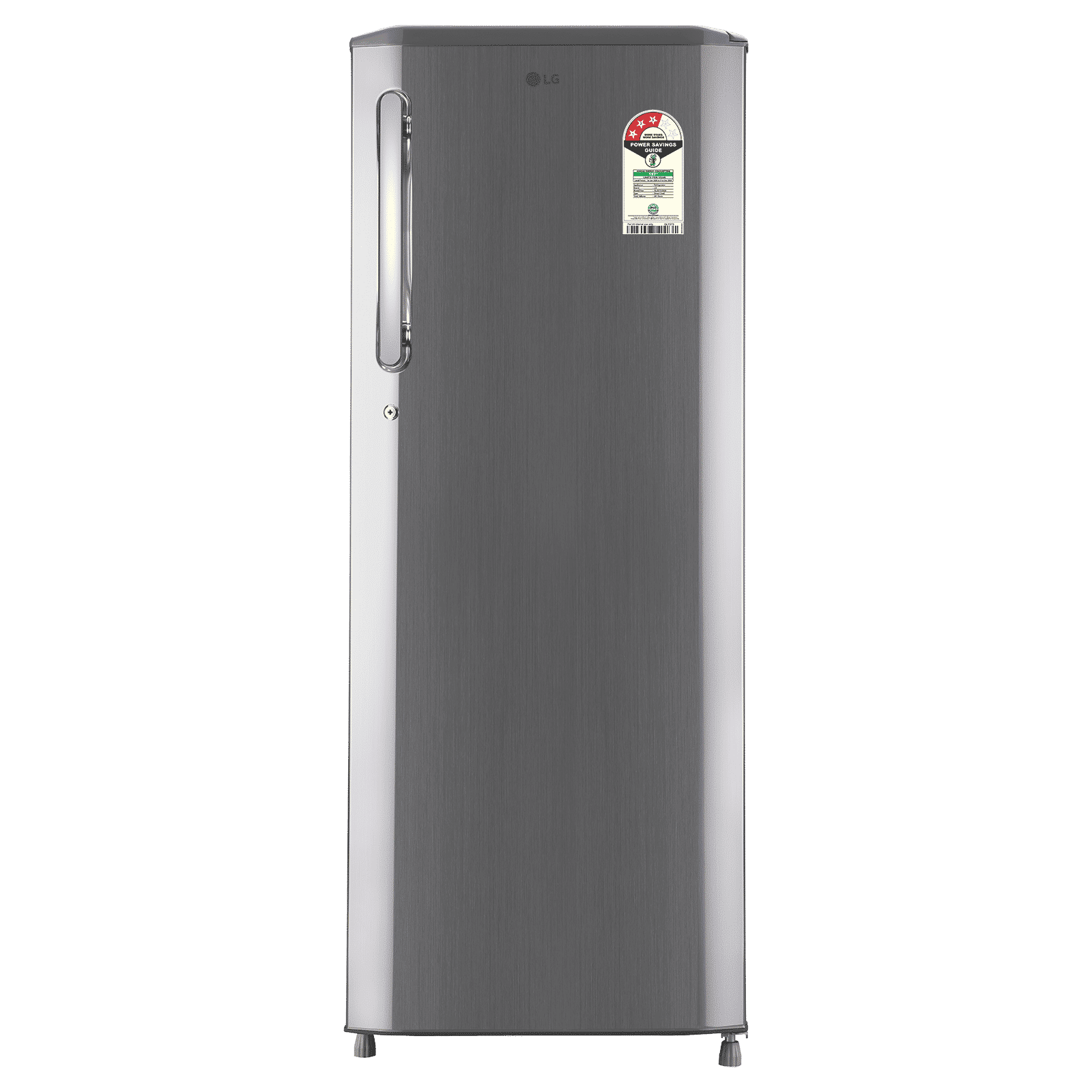 LG 261 Litres 3 Star Direct Cool Single Door Refrigerator with Auto Smart Connect (GLD2736YBPZ, Shiny Steel)_1