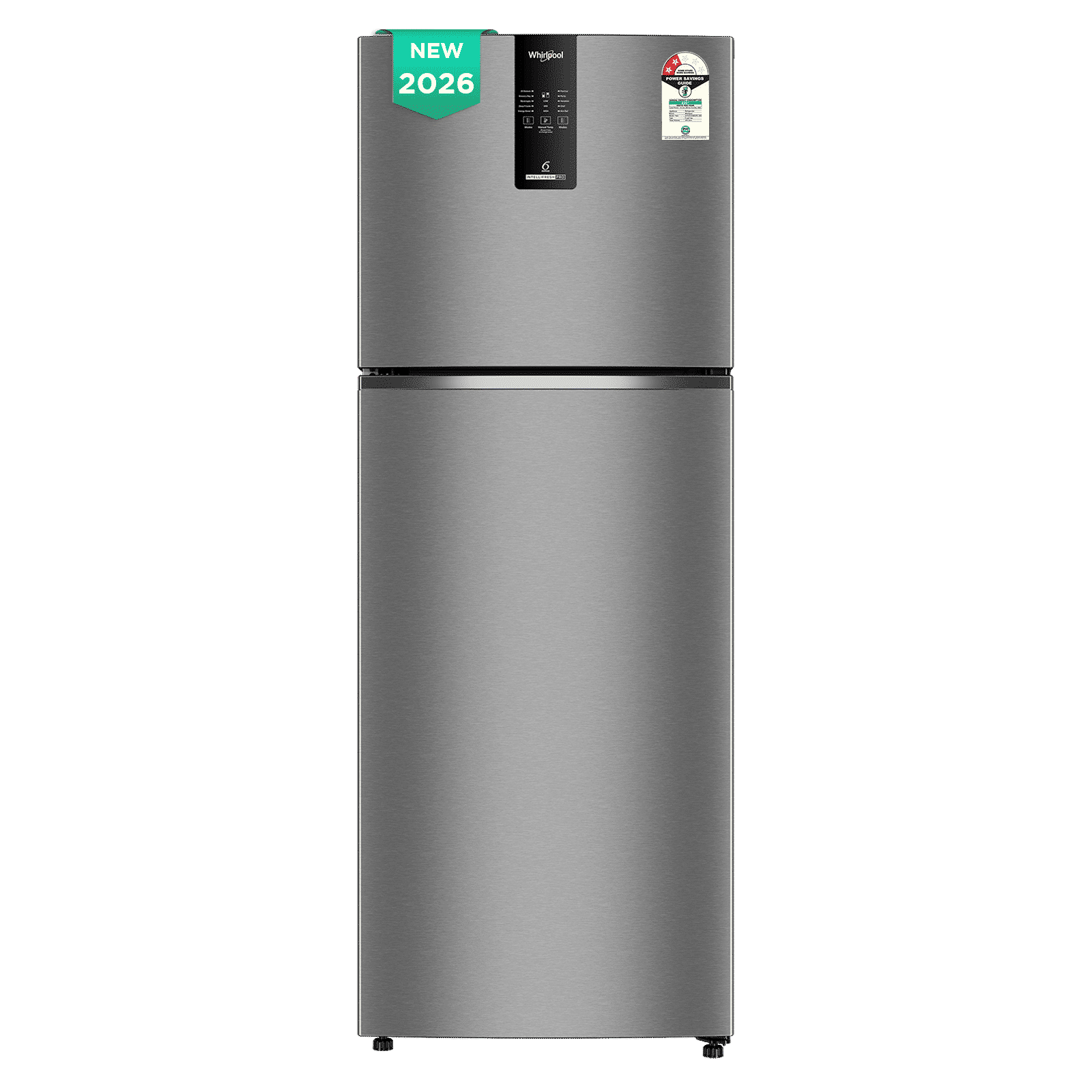 Whirlpool Intellifresh Pro 235 Litres 2 Star Frost Free Double Door Convertible Refrigerator with Stabilizer Free Operation (22344, Silver) (2026 Model)_1