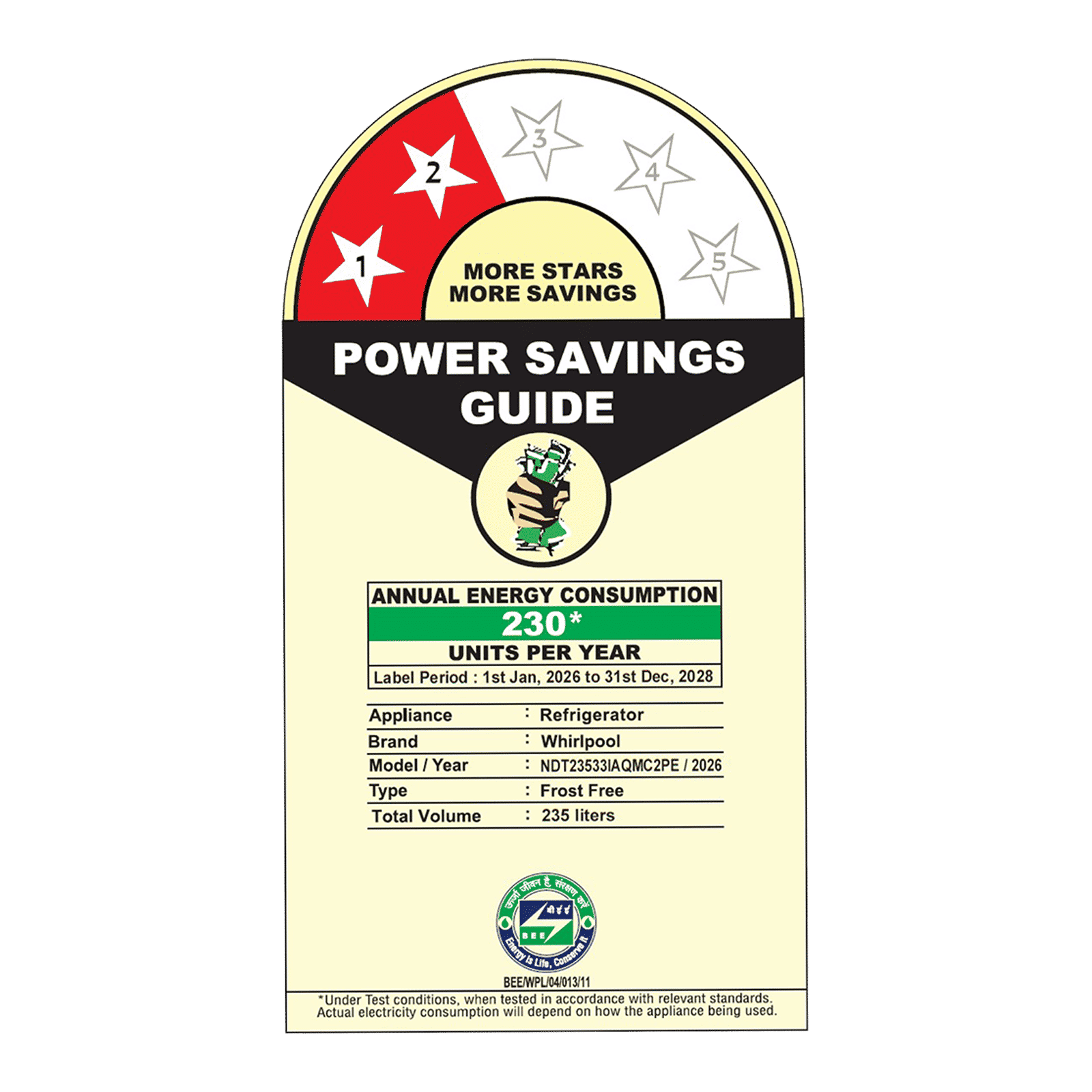 Whirlpool Intellifresh Pro 235 Litres 2 Star Frost Free Double Door Convertible Refrigerator with Stabilizer Free Operation (22344, Silver) (2026 Model) Whirlpool Intellifresh Pro 235 Litres 2 Star Frost Free Double Door Convertible Refrigerator with Stabilizer Free Operation (22344, Silver) (2026 Model)_2