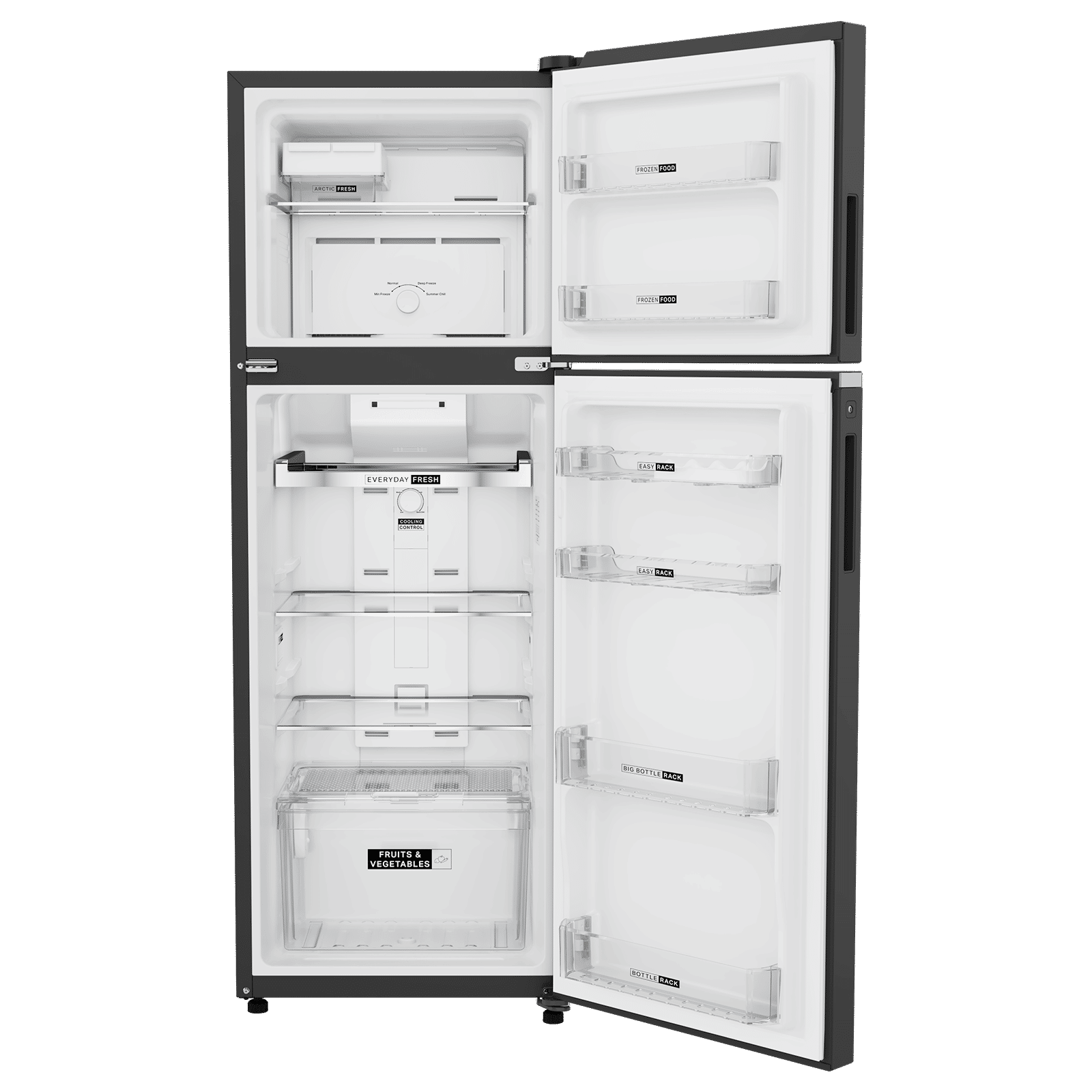 Whirlpool Neofresh 235 Litres 2 Star Frost Free Double Door Refrigerator with 6th Sense Technology (22328, Black)_4