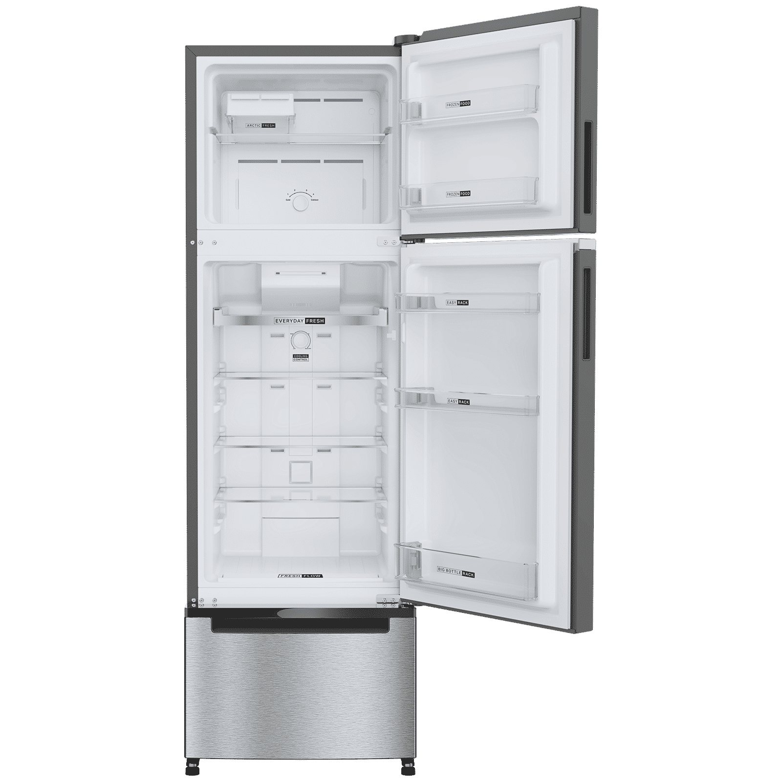 Whirlpool Protton Nxt 250 Litres 4 Star Frost Free Triple Door Refrigerator with Microblock Technology (22371, Silver) Whirlpool Protton Nxt 250 Litres 4 Star Frost Free Triple Door Refrigerator with Microblock Technology (22371, Silver)_5