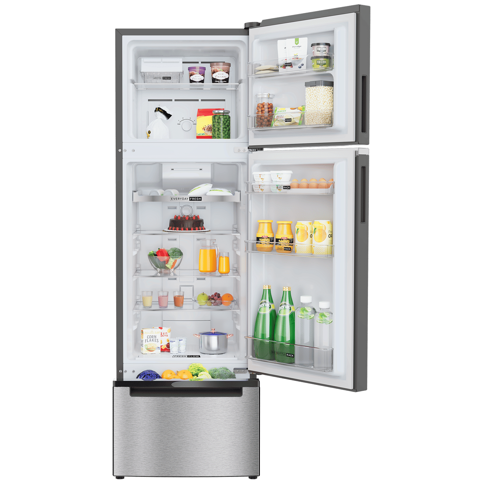 Whirlpool Protton Nxt 250 Litres 4 Star Frost Free Triple Door Refrigerator with Microblock Technology (22371, Silver) Whirlpool Protton Nxt 250 Litres 4 Star Frost Free Triple Door Refrigerator with Microblock Technology (22371, Silver)_6