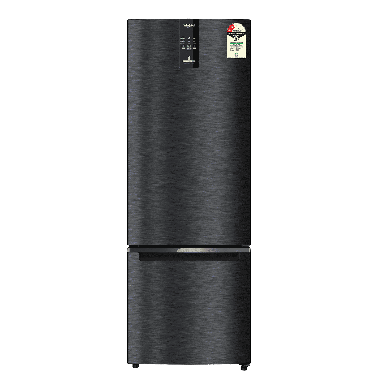 Whirlpool Intellifresh Pro 312 Litres 2 Star Frost Free Double Door Bottom Mount Convertible Refrigerator with 6th Sense Adaptive Intelligence Technology (22403, Black)_1