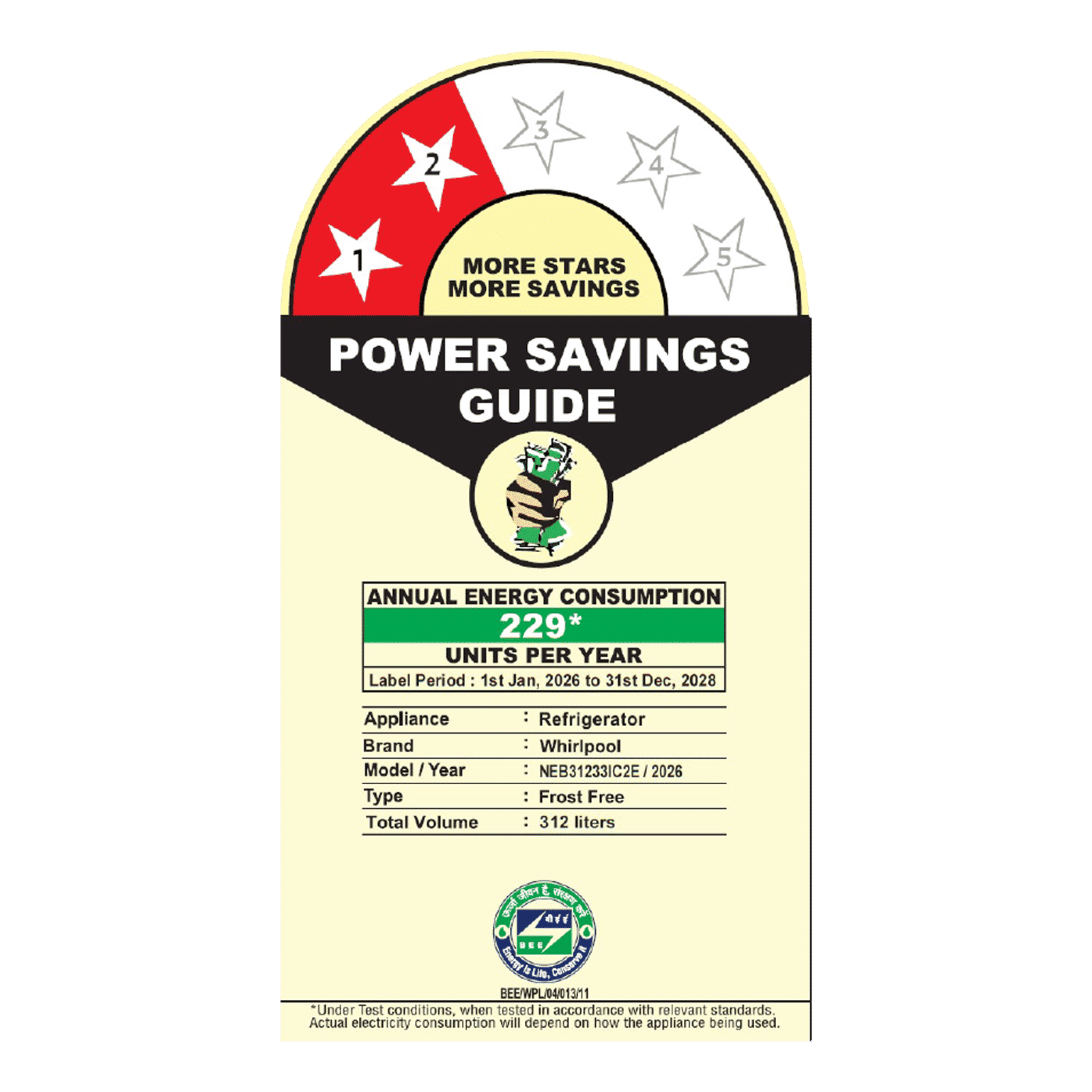 Whirlpool Intellifresh Pro 312 Litres 2 Star Frost Free Double Door Bottom Mount Convertible Refrigerator with 6th Sense Adaptive Intelligence Technology (22403, Black)_2