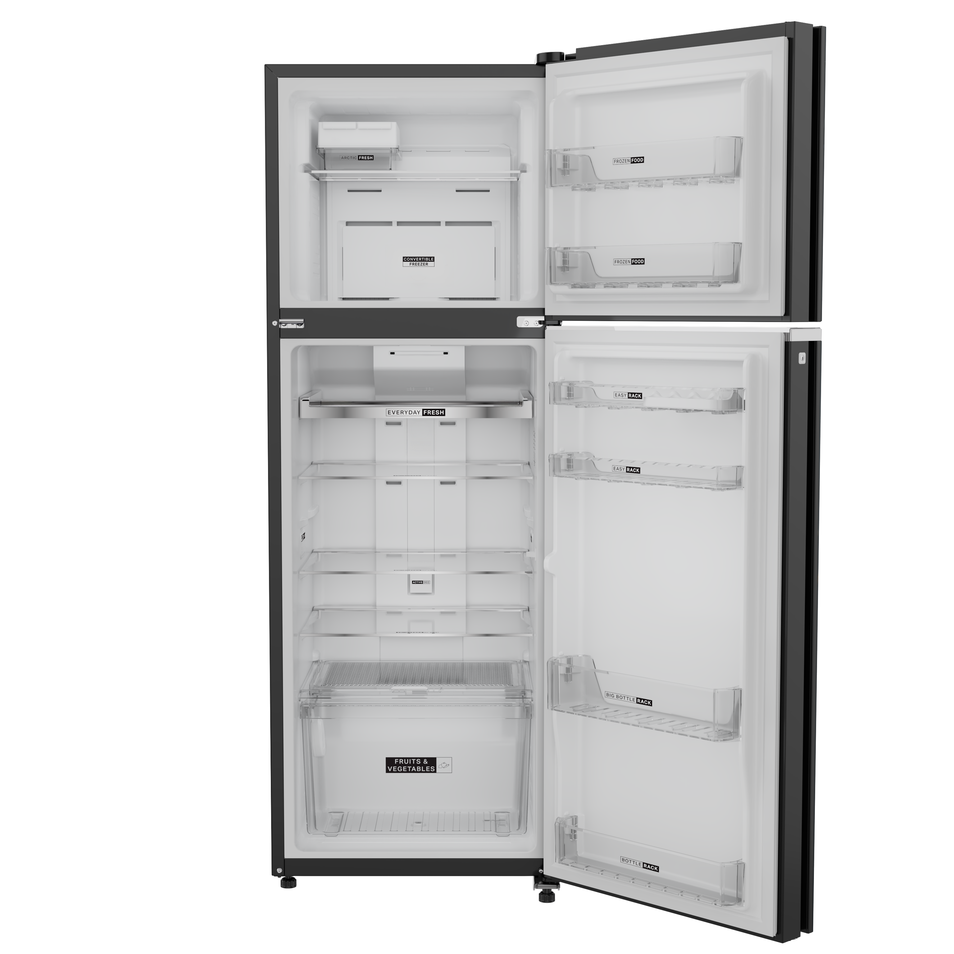 Whirlpool Intellifresh Pro 327 Litres 2 Star Frost Free Double Door Convertible Refrigerator with Stabilizer Free Operation (22429, Jade Marble)_5