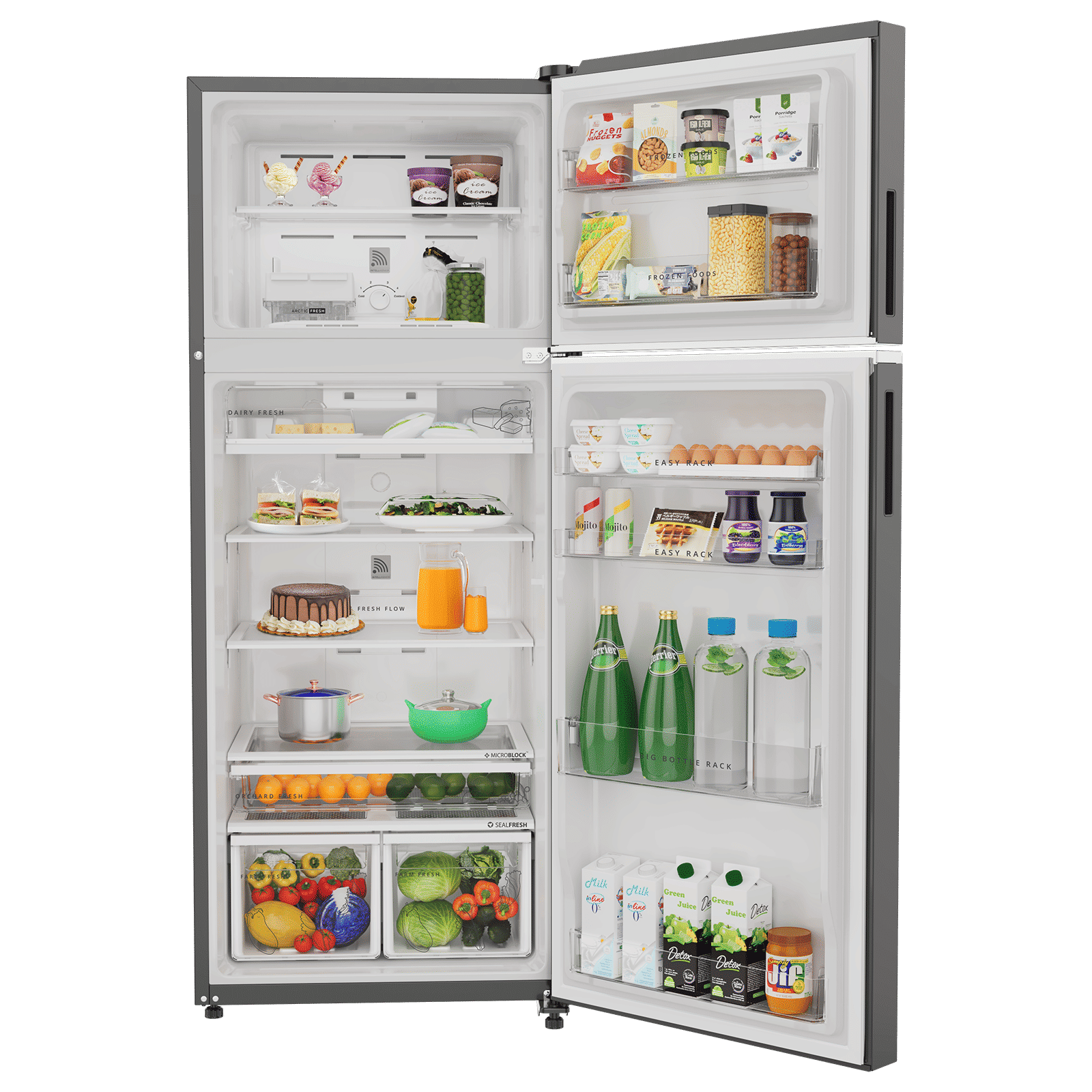 Whirlpool Intellifresh 431 Litres 2 Star Frost Free Convertible Refrigerator with Microblock Technology (22440, Silver) (2026 Model) Whirlpool Intellifresh 431 Litres 2 Star Frost Free Convertible Refrigerator with Microblock Technology (22440, Silver) (2026 Model)_5