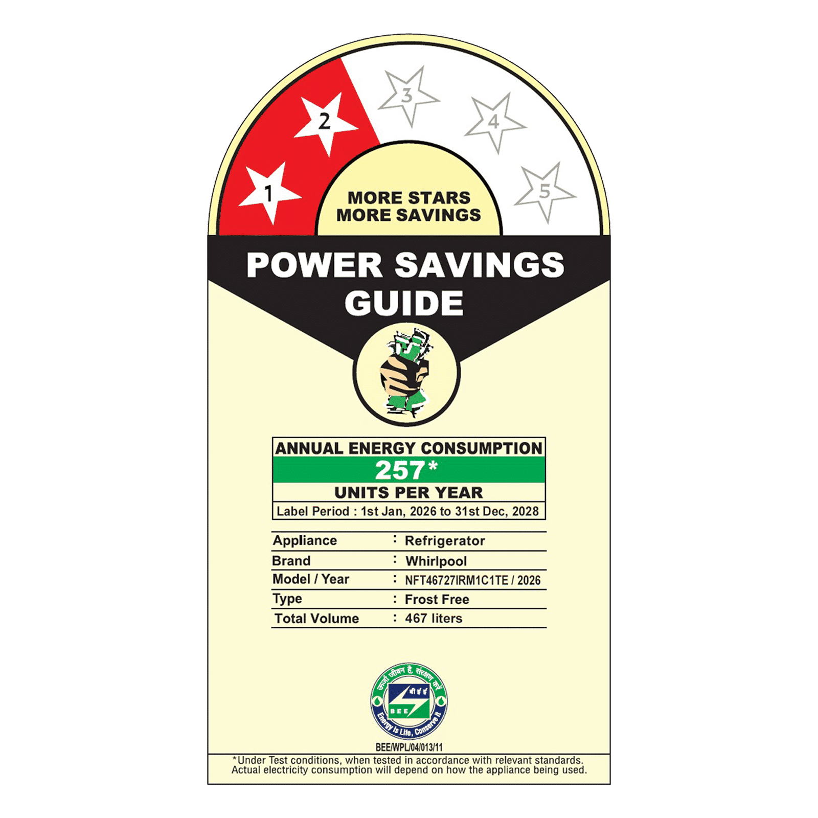 Whirlpool Intellifresh 467 Litres 2 Star Frost Free Convertible Refrigerator with Microblock Technology (22446, Black) (2026 Model) Whirlpool Intellifresh 467 Litres 2 Star Frost Free Convertible Refrigerator with Microblock Technology (22446, Black) (2026 Model)_2