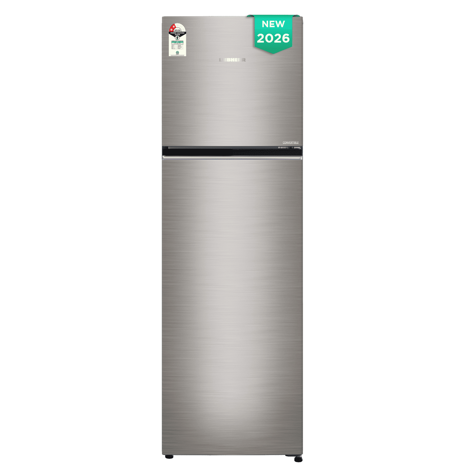 Liebherr Cluster 3 316 Litres 2 Star Frost Free Double Door Convertible Refrigerator with Duo Cool Technology (TVHgsB 3131, Grey Steel) (2026 Model)_1