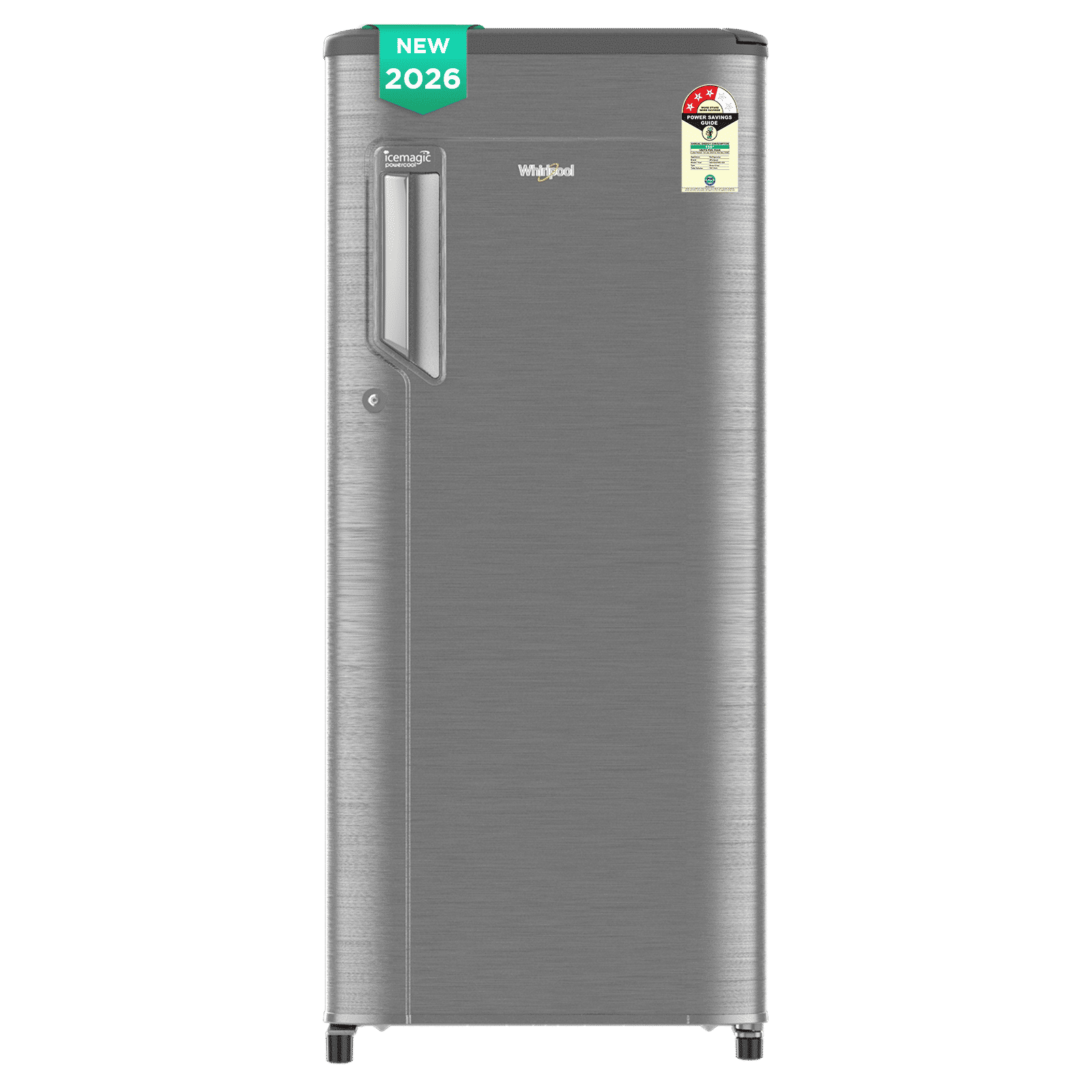 Whirlpool Ice Magic Power Cool 192 Litres 3 Star Direct Cool Singe Door Refrigerator with Stabilizer Free Operation (73621, Grey) (2026 Model)_1