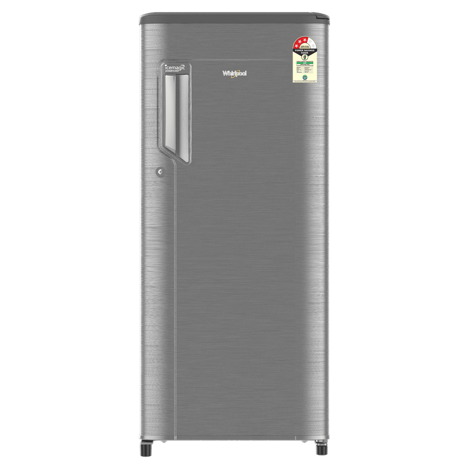 Whirlpool Ice Magic Power Cool 192 Litres 3 Star Direct Cool Singe Door Refrigerator with Stabilizer Free Operation (73621, Grey) Whirlpool Ice Magic Power Cool 192 Litres 3 Star Direct Cool Singe Door Refrigerator with Stabilizer Free Operation (73621, Grey)_1