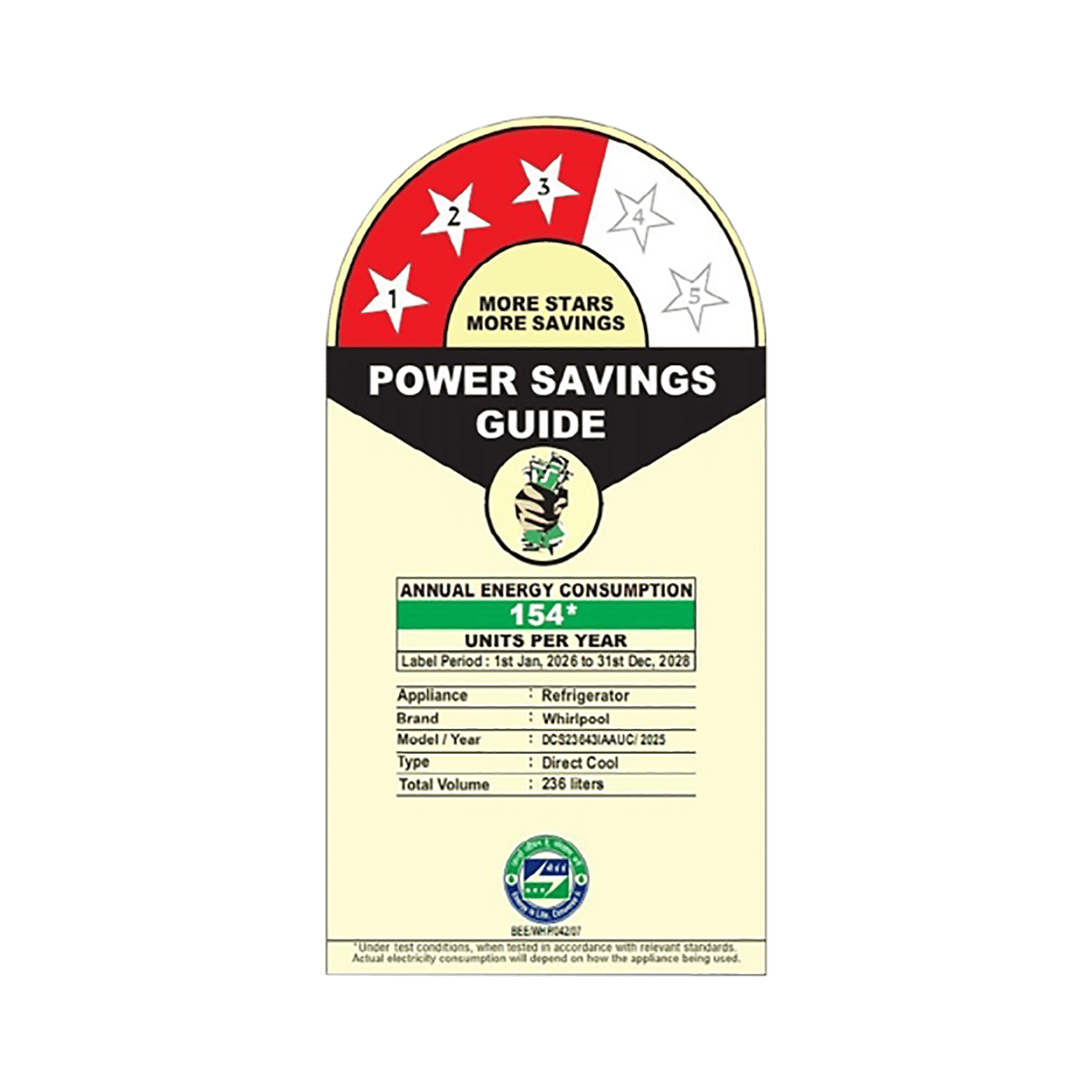 Whirlpool Icemagic Pro Plus 236 Litres 3 Star Direct Cool Single Door Refrigerator with Microblock Technology (73756, Sapphire) Whirlpool Icemagic Pro Plus 236 Litres 3 Star Direct Cool Single Door Refrigerator with Microblock Technology (73756, Sapphire)_2