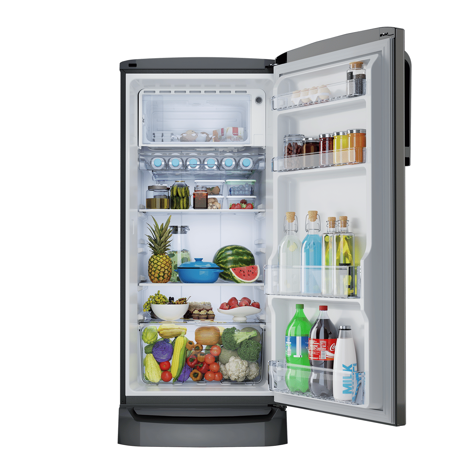 Godrej Marvel 184 Litres 2 Star Direct Cool Single Door Refrigerator with Advanced Capillary Technology (52141501SD03859, Fossil Steel)_5