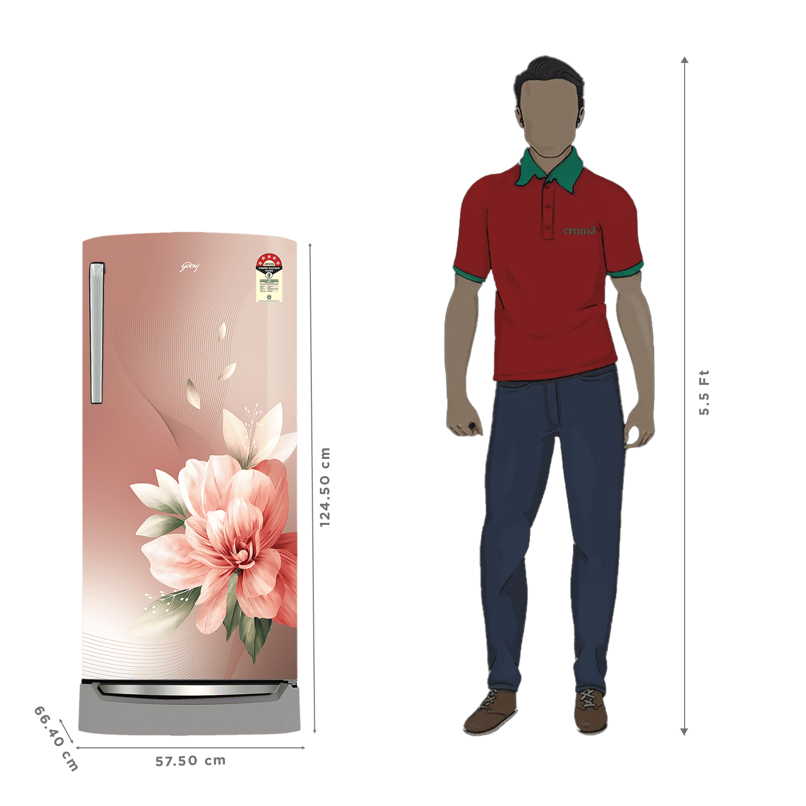 Godrej Marvel 194 Litres 5 Star Direct Cool Single Door Refrigerator with Advanced Capillary Technology (52141501SD03858, Rose Bloom) Godrej Marvel 194 Litres 5 Star Direct Cool Single Door Refrigerator with Advanced Capillary Technology (52141501SD03858, Rose Bloom)_2