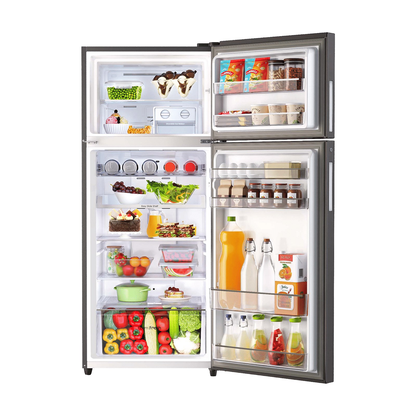 Godrej Regalis 436 Litres 1 Star Frost Free Double Door Refrigerator with Nano Shield Technology (52141501SD03996, Matt Black)_5