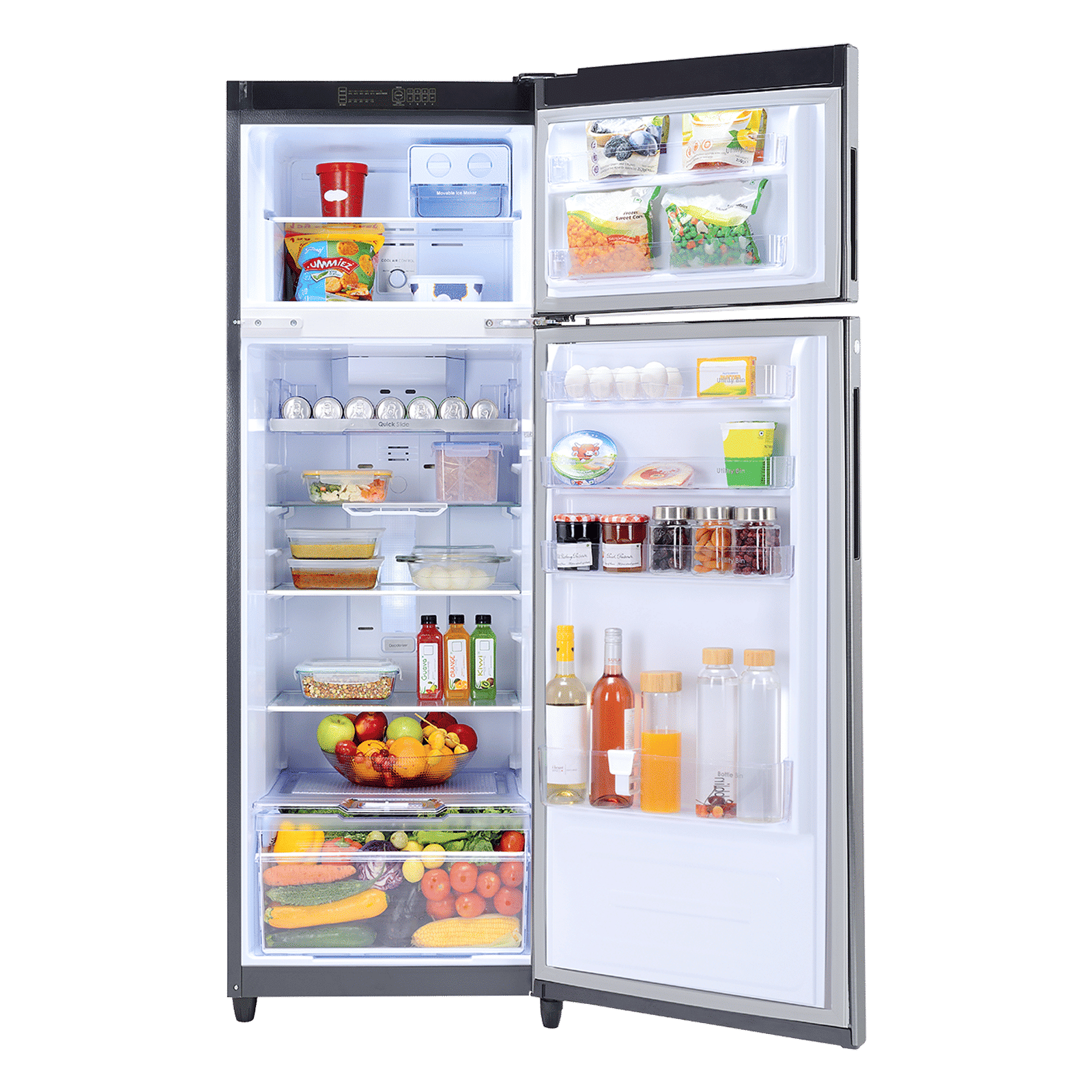 Godrej Valor 272 Litres 2 Star Frost Free Double Door Refrigerator with Anti Bacterial Technology (52141501SD03987, Matt Black)_5