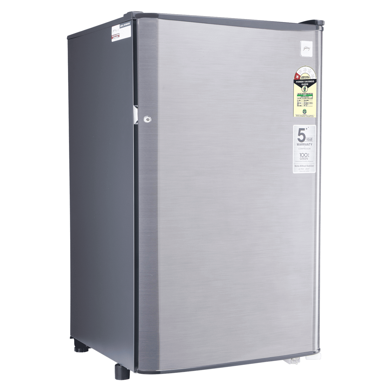 Godrej Champ 97 Litres 1 Star Direct Cool Single Door Refrigerator with Large Bottle space (52141501SD03882, Steel Glow) Godrej Champ 97 Litres 1 Star Direct Cool Single Door Refrigerator with Large Bottle space (52141501SD03882, Steel Glow)_3