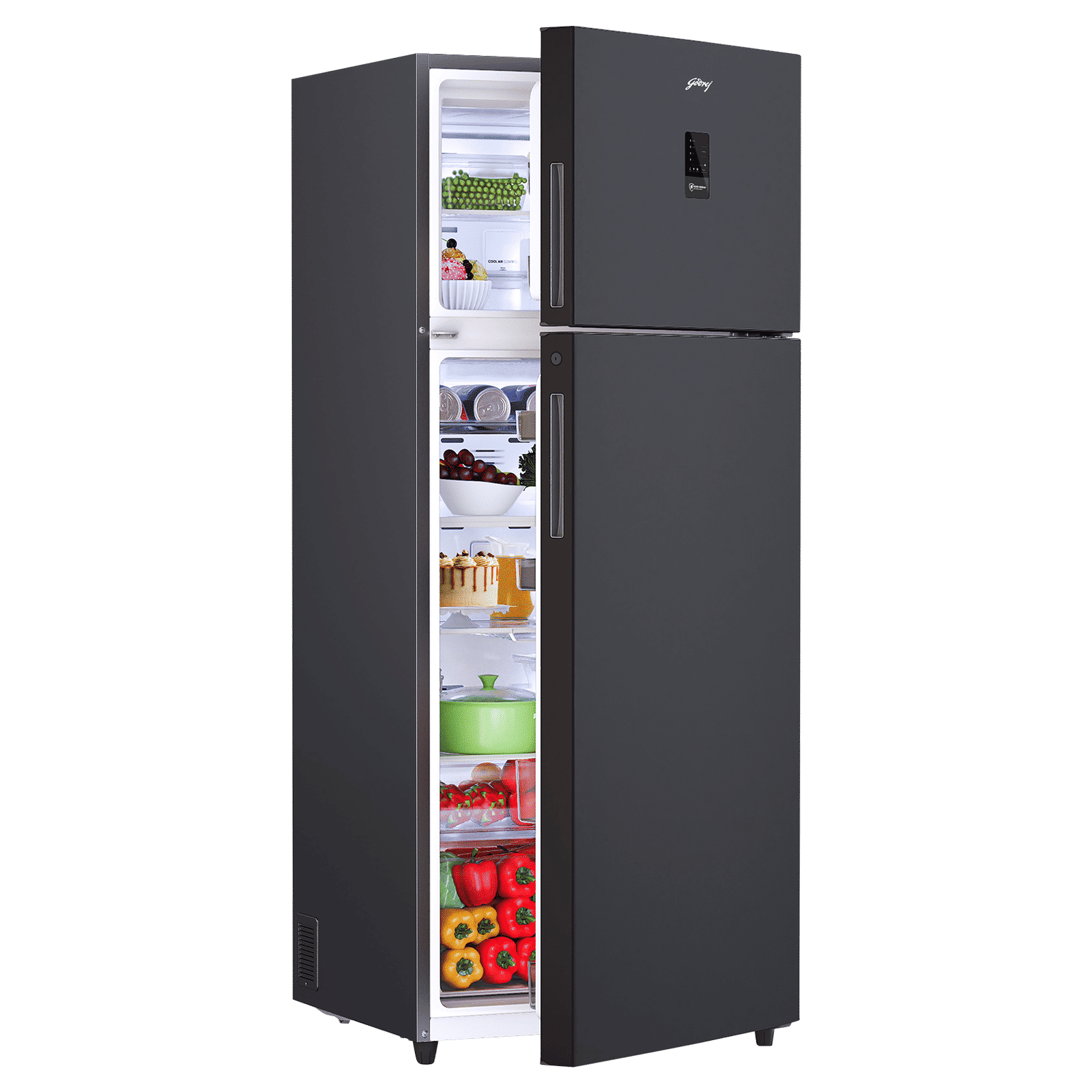 Godrej Regalis 472 Litres 1 Star Frost Free Double Door Refrigerator with Nano Shield Technology (52141501SD03995, Matt Black)_5