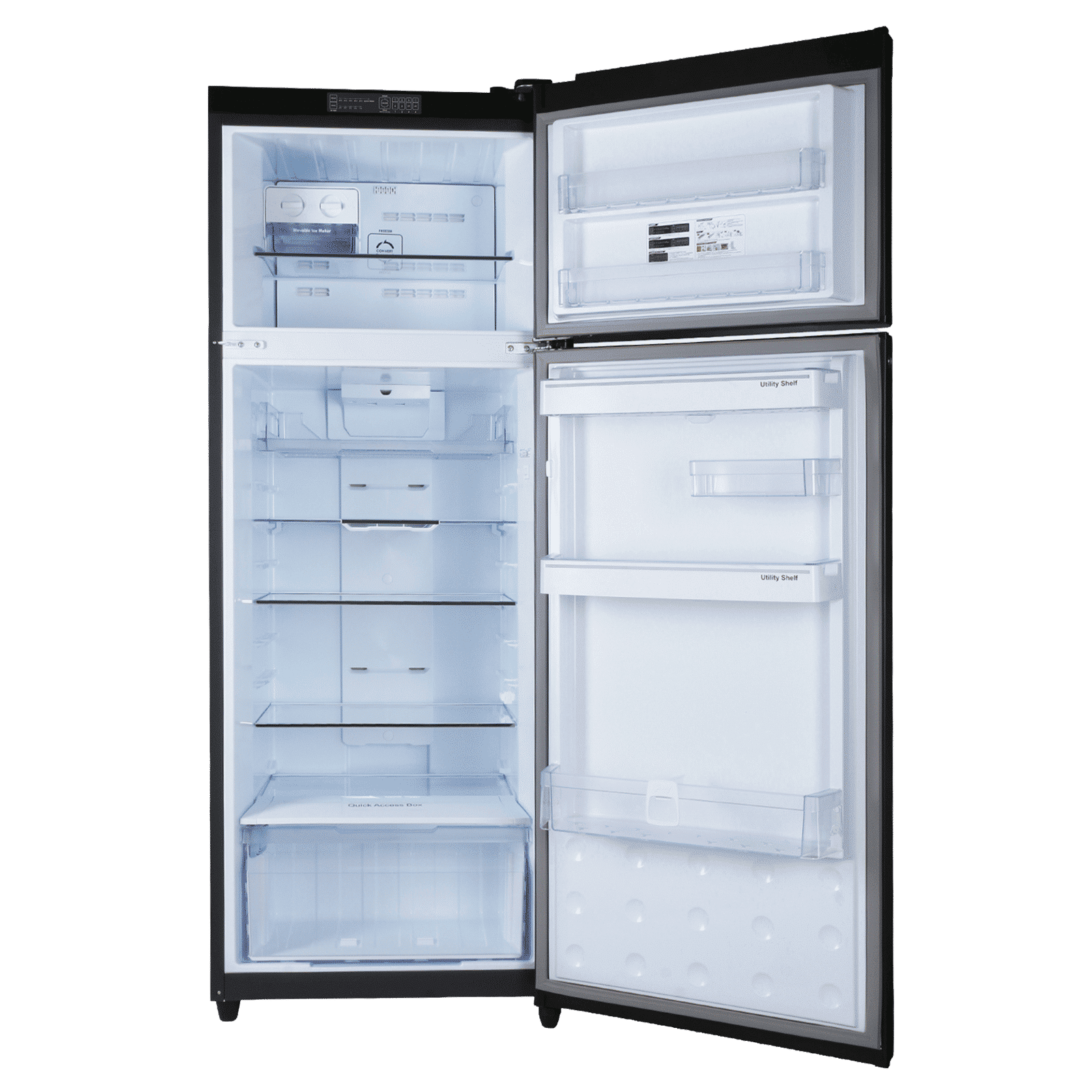 Godrej Vibe 330 Litres 2 Star Frost Free Double Door Convertible Refrigerator with Nano Shield Technology (52141501SD03928, Matt Black)_5