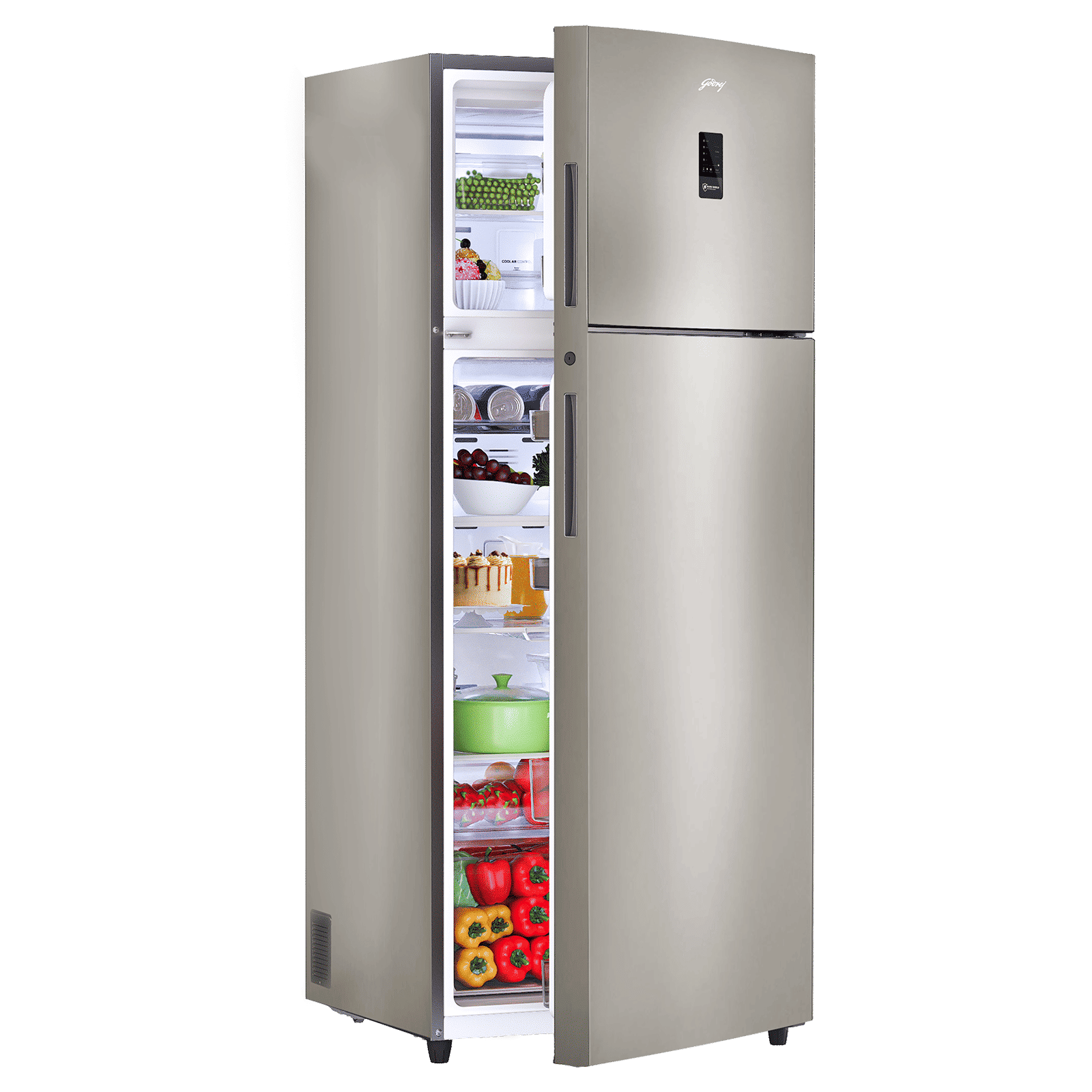 Godrej Regalis 472 Litres 1 Star Frost Free Double Door Refrigerator with Nano Shield Technology (52141501SD03998, Champagne Gold)_5