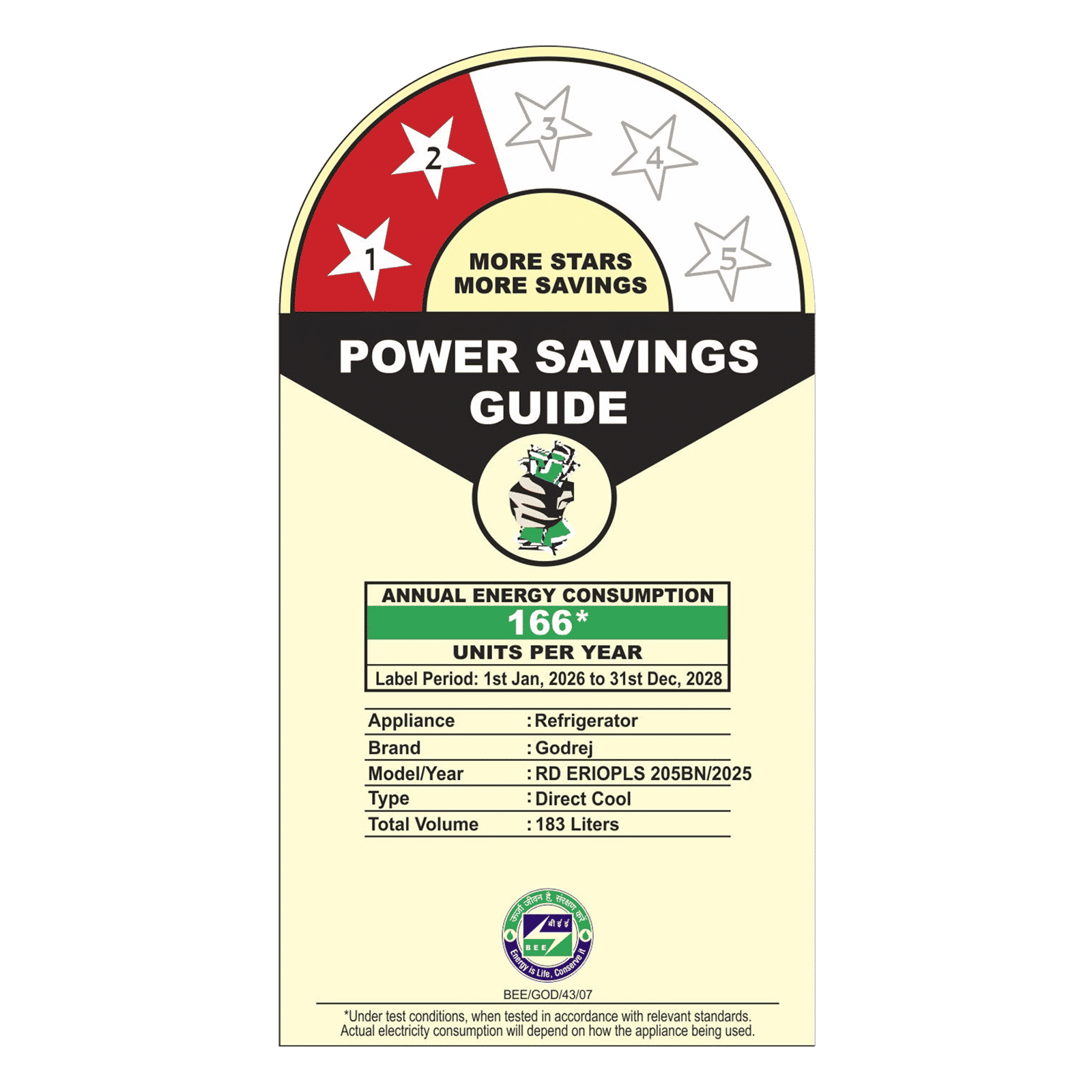 Godrej Rio Plus 183 Litres 2 Star Direct Cool Single Door Refrigerator with Turbo Cool Technology (52141501SD03938, Steel Glow)_2