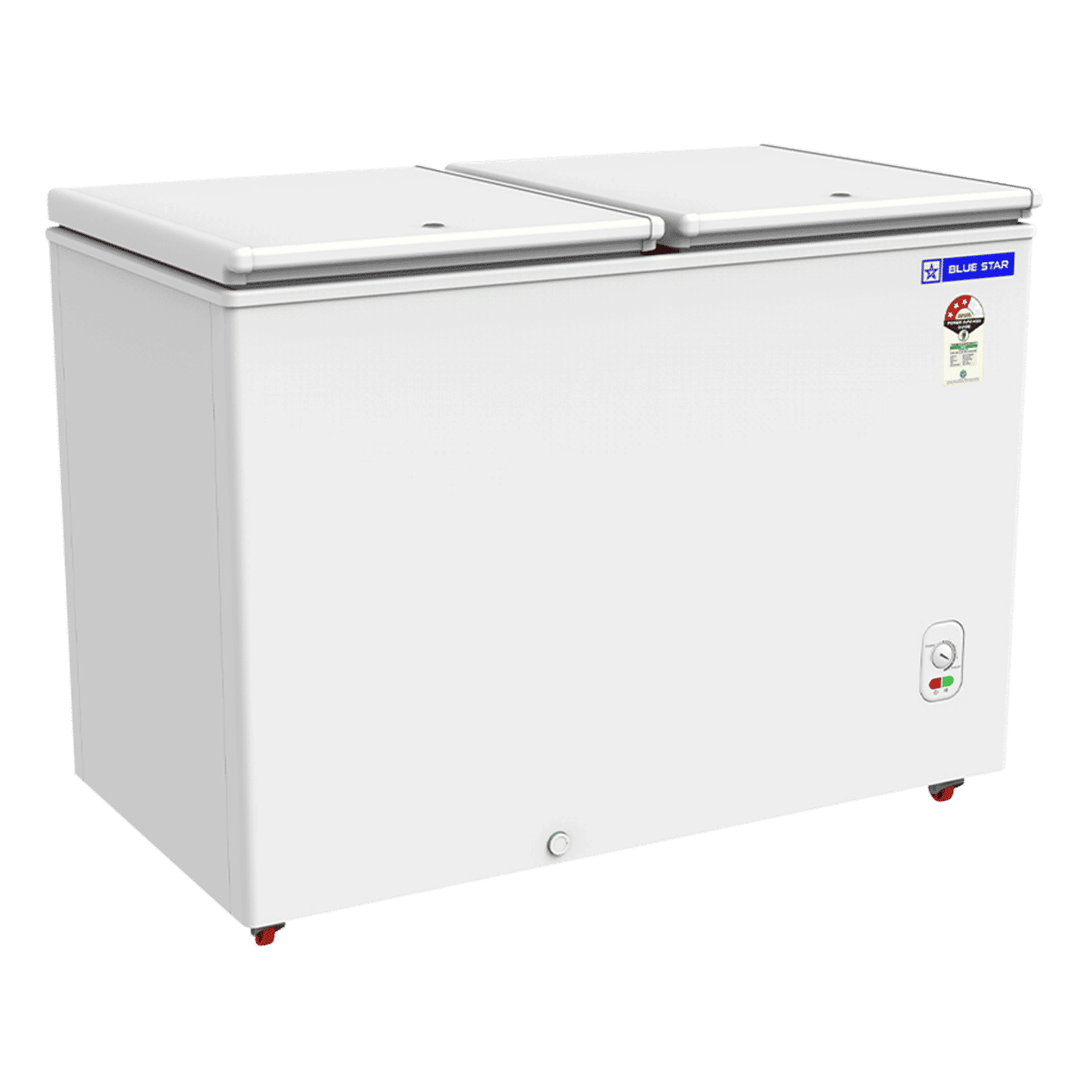 Blue Star N Series 293 Litres 3 Star Manual Defrost Double Door Convertible Deep Freezer with Quadracool Technology (HT3-M325, White) Blue Star N Series 293 Litres 3 Star Manual Defrost Double Door Convertible Deep Freezer with Quadracool Technology (HT3-M325, White)_3
