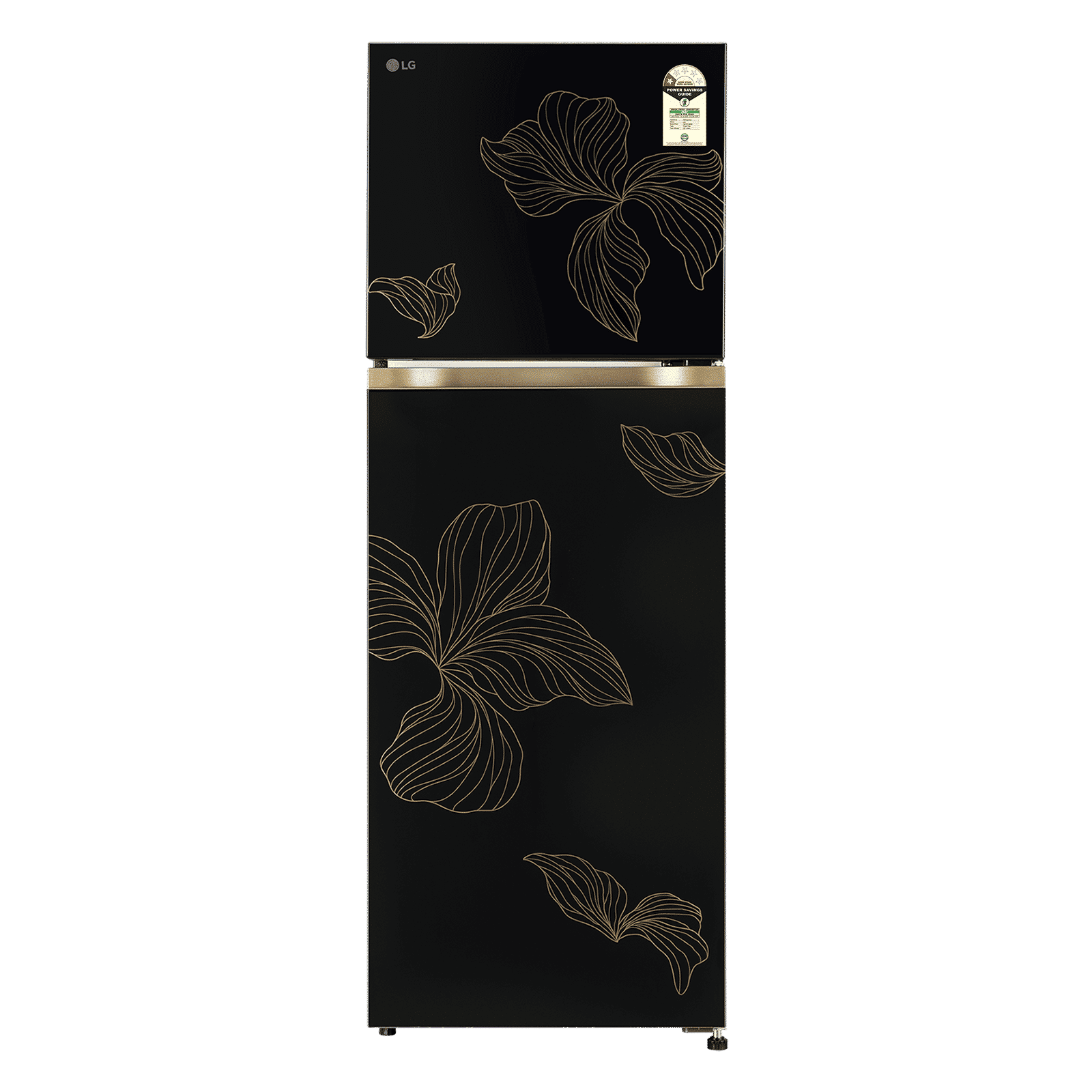 LG 251 Litres 1 Star Frost Free Double Door Refrigerator with Smart Mode (GLT2516WXRO, Radiant Onyx)_1