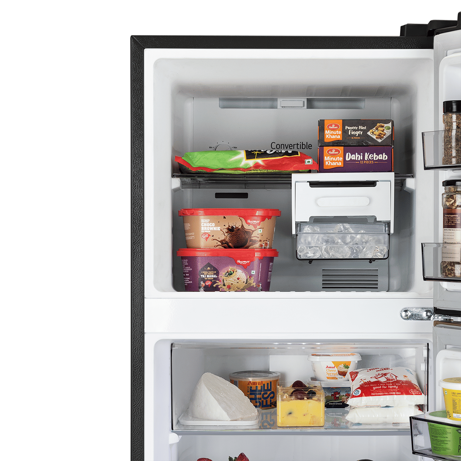 LG 251 Litres 1 Star Frost Free Double Door Refrigerator with Smart Mode (GLT2516WXRO, Radiant Onyx)_11