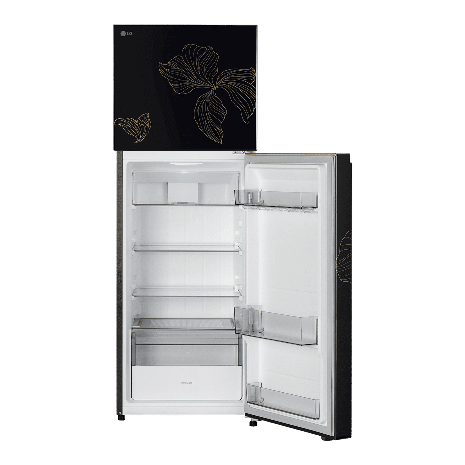 LG 251 Litres 1 Star Frost Free Double Door Refrigerator with Smart Mode (GLT2516WXRO, Radiant Onyx)_6
