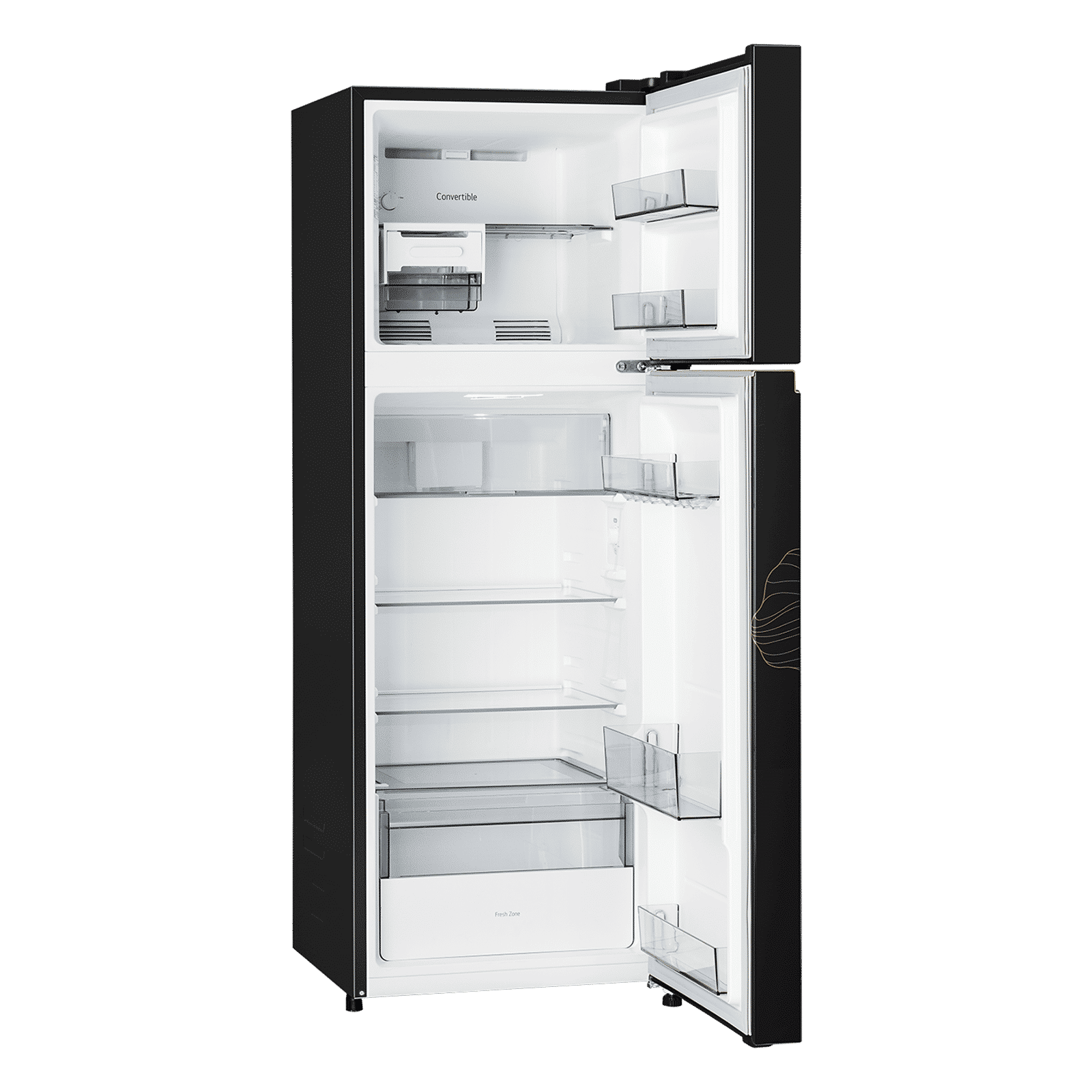 LG 251 Litres 1 Star Frost Free Double Door Refrigerator with Smart Mode (GLT2516WXRO, Radiant Onyx)_8