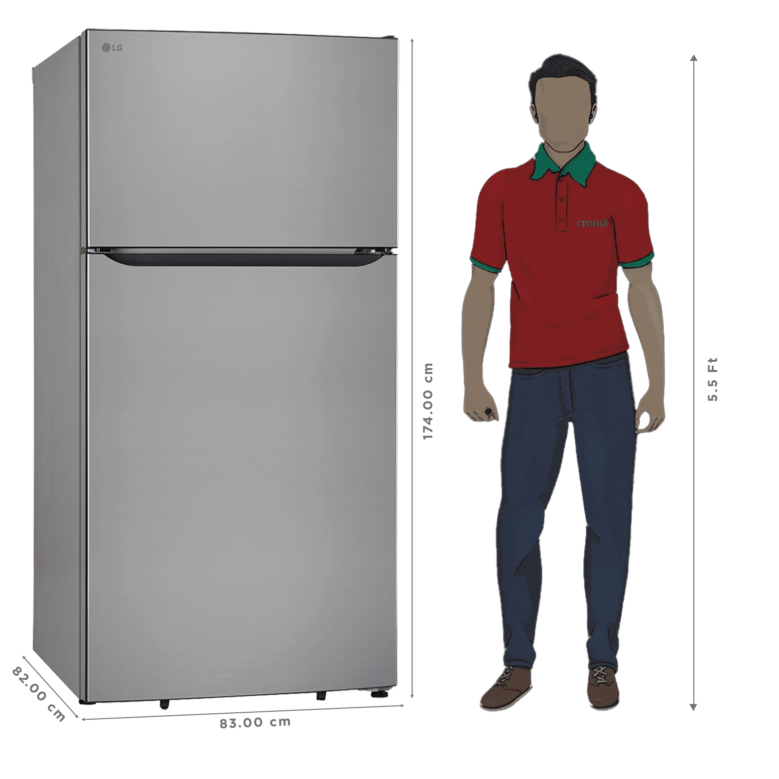 LG 674 Litres 1 Star Frost Free Double Door Refrigerator with Express Freeze (GLT6816ODPZ, Shiny Steel) (2026 Model) LG 674 Litres 1 Star Frost Free Double Door Refrigerator with Express Freeze (GLT6816ODPZ, Shiny Steel) (2026 Model)_3