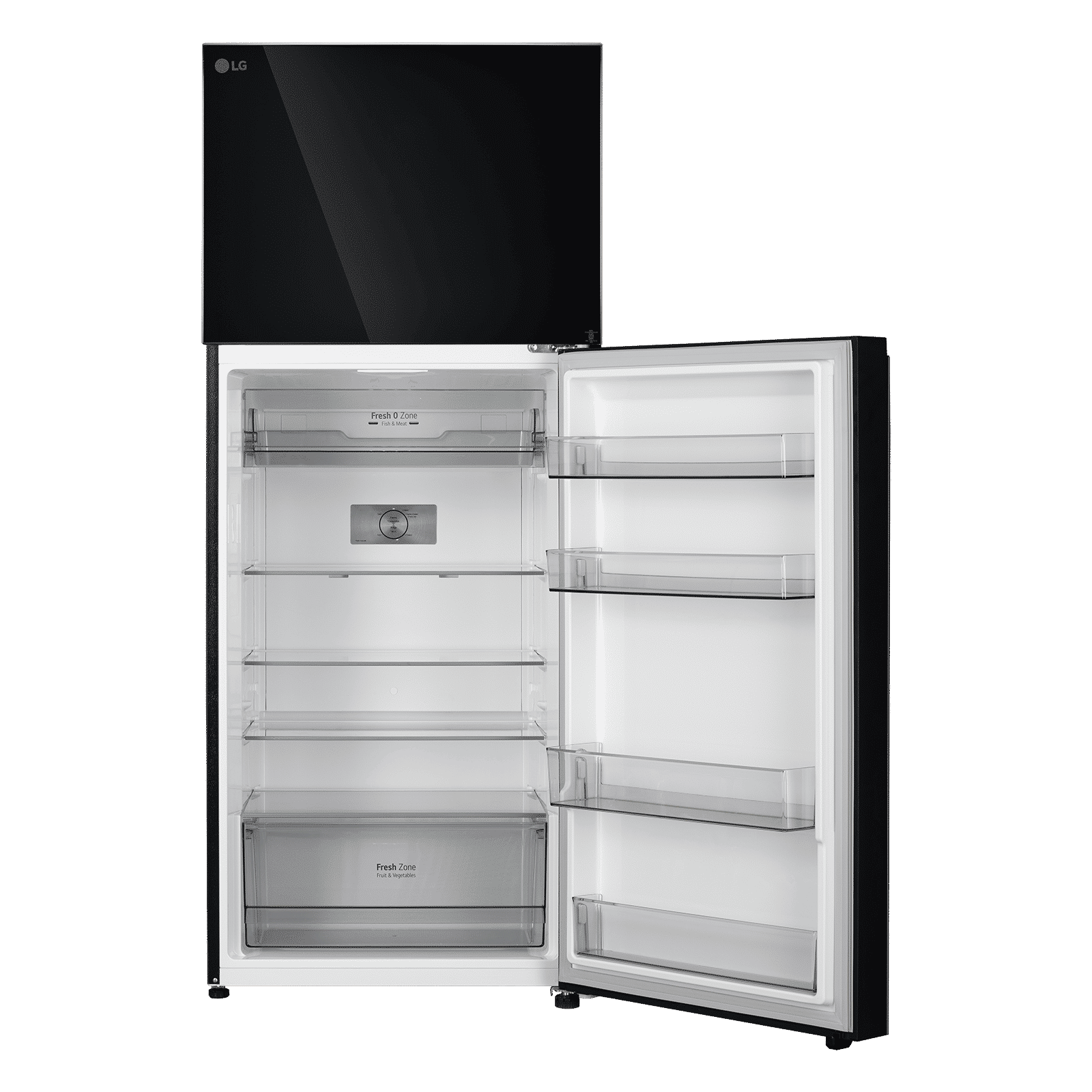 LG 398 Litres 2 Star Frost Free Double Door Convertible Refrigerator with Smart Inverter Compressor (GLT4026SNBM, Black Mirror)_5