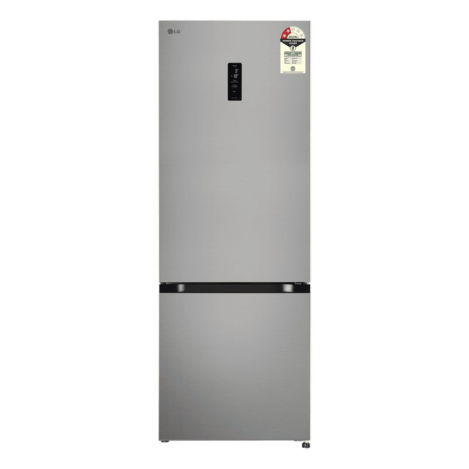 LG 340 Litres 2 Star Frost Free Double Door Smart Wifi Enabled Refrigerator with Smart Diagnosis (GLB3426BDPZ, Shiny Steel)_1