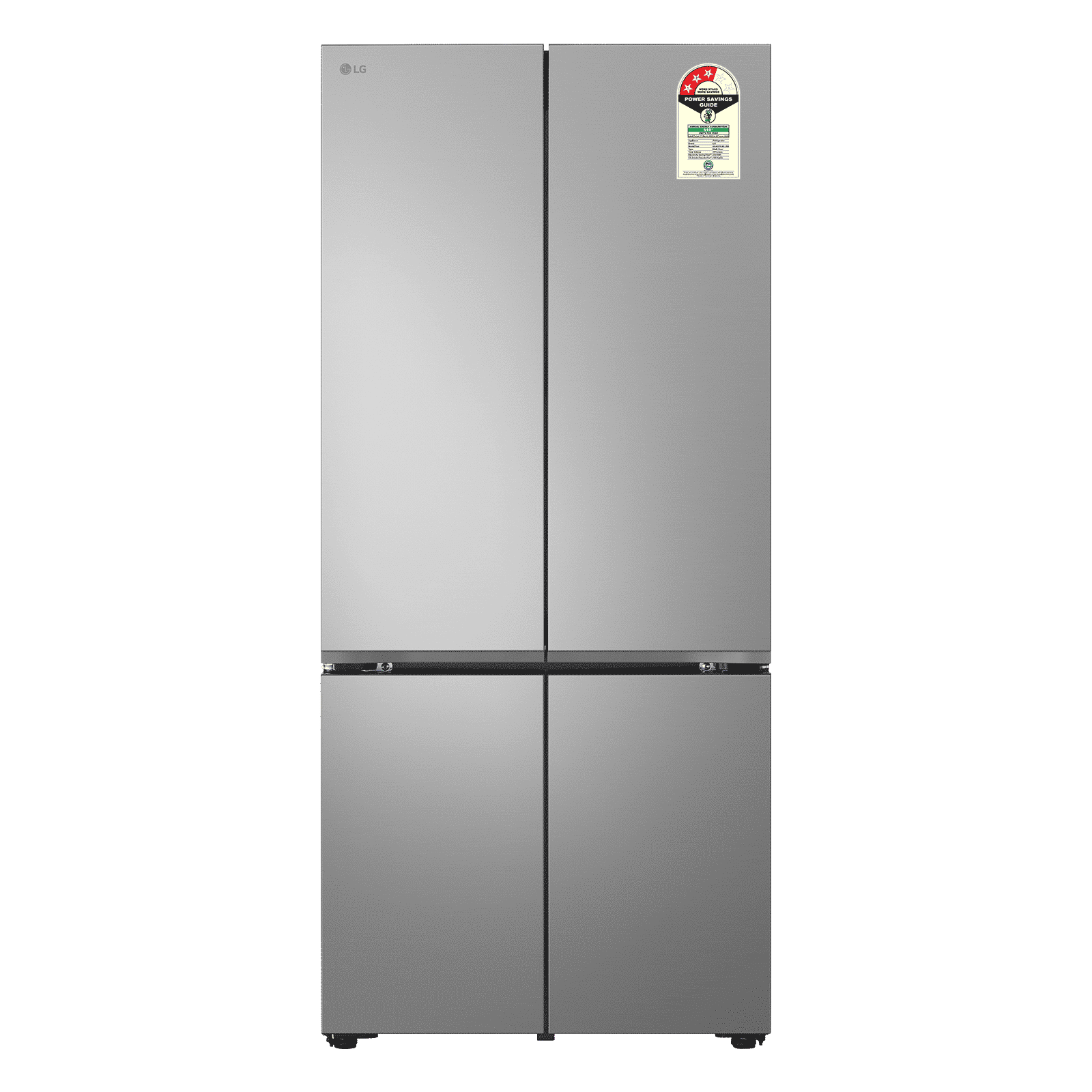 LG 574 Litres 3 Star Frost Free Side by Side Refrigerator with Smart Diagnosis (GVB23FFLMB, Prime Silver)_1