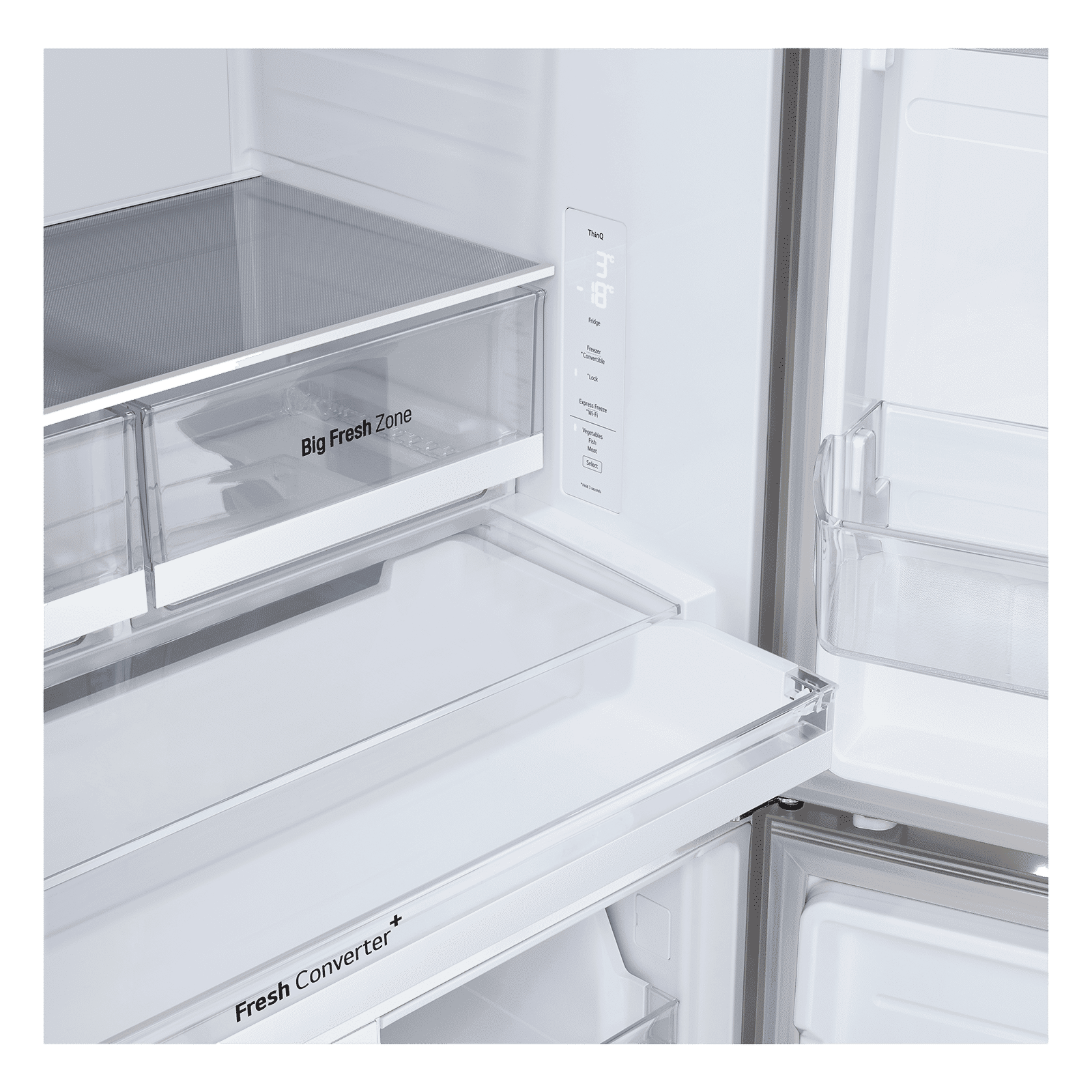 LG 574 Litres 3 Star Frost Free Side by Side Refrigerator with Smart Diagnosis (GVB23FFLMB, Prime Silver)_12