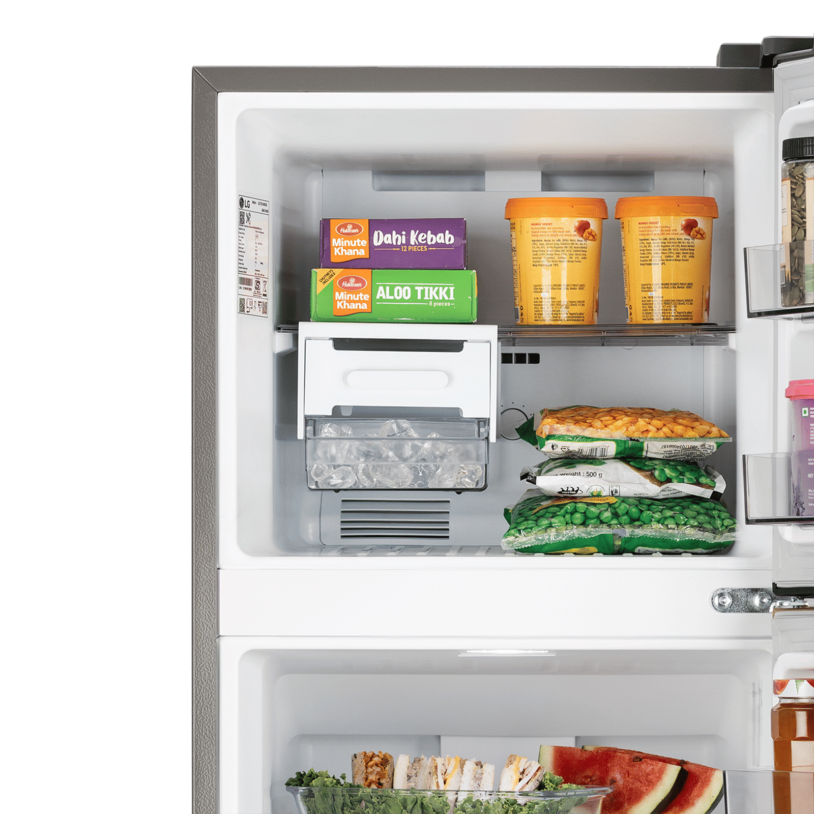 LG 225 Litres 1 Star Frost Free Double Door Refrigerator with Express Freeze (GLT2216WYPZ, Shiny Steel) LG 225 Litres 1 Star Frost Free Double Door Refrigerator with Express Freeze (GLT2216WYPZ, Shiny Steel)_10