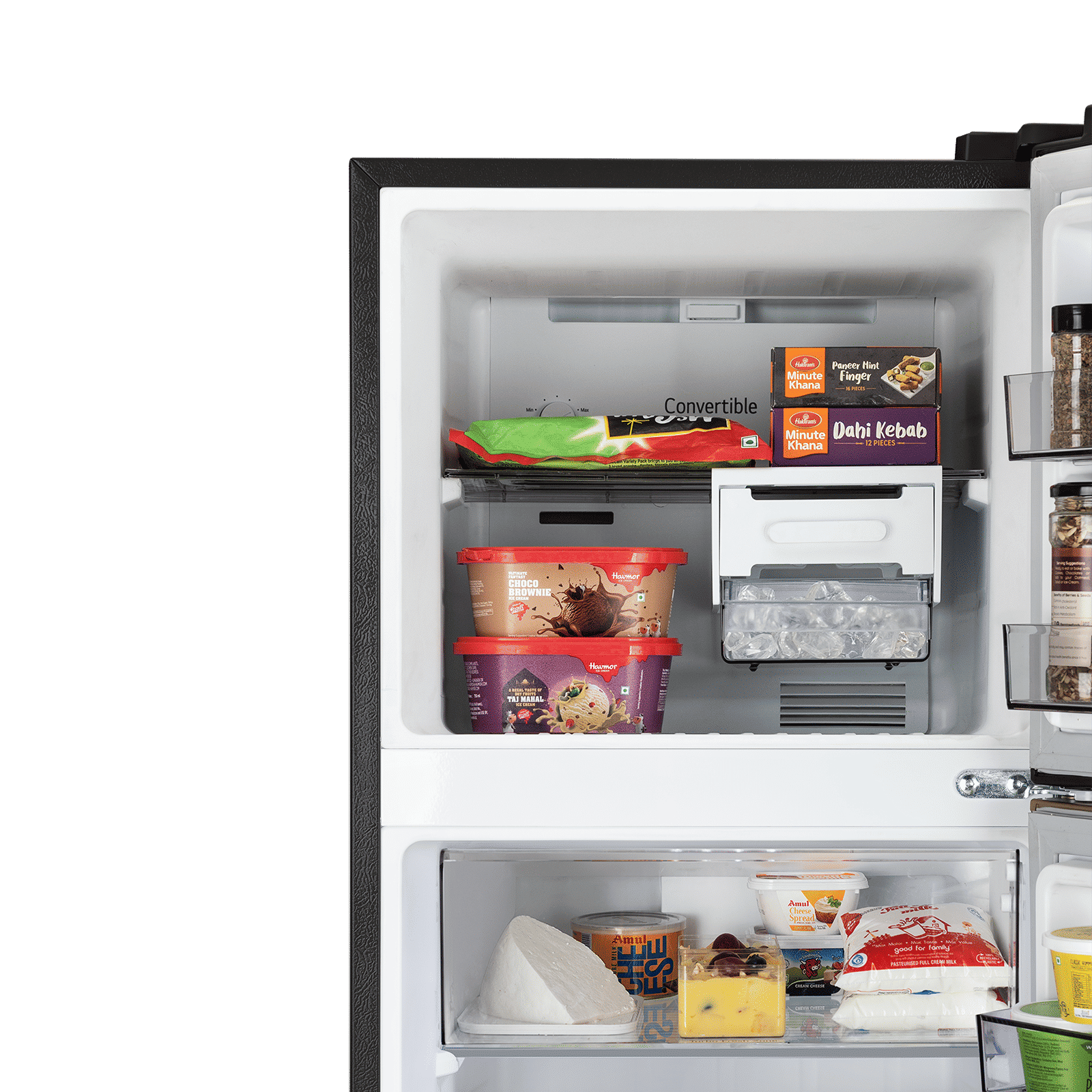 LG 251 Litres 2 Star Frost Free Double Door Convertible Refrigerator with Inverter Compressor (GLT2526XWEL, Emerald Lotus)_10