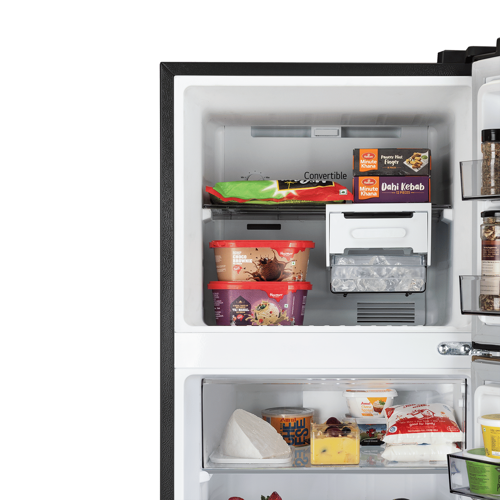 LG 251 Litres 2 Star Frost Free Double Door Convertible Refrigerator with Express Freeze (GLT2526XWSL, Scarlet Lotus)_10