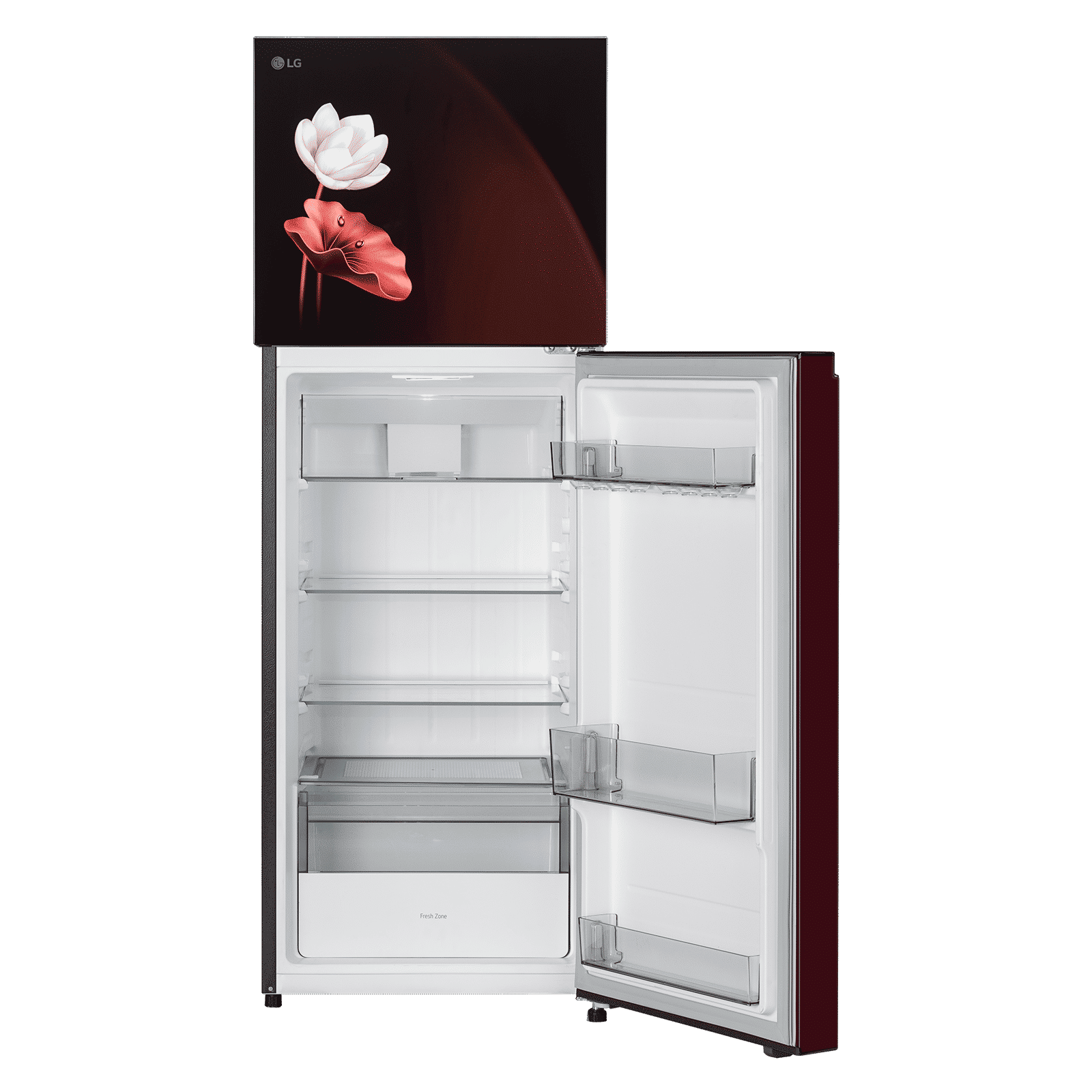 LG 251 Litres 2 Star Frost Free Double Door Convertible Refrigerator with Express Freeze (GLT2526XWSL, Scarlet Lotus)_6