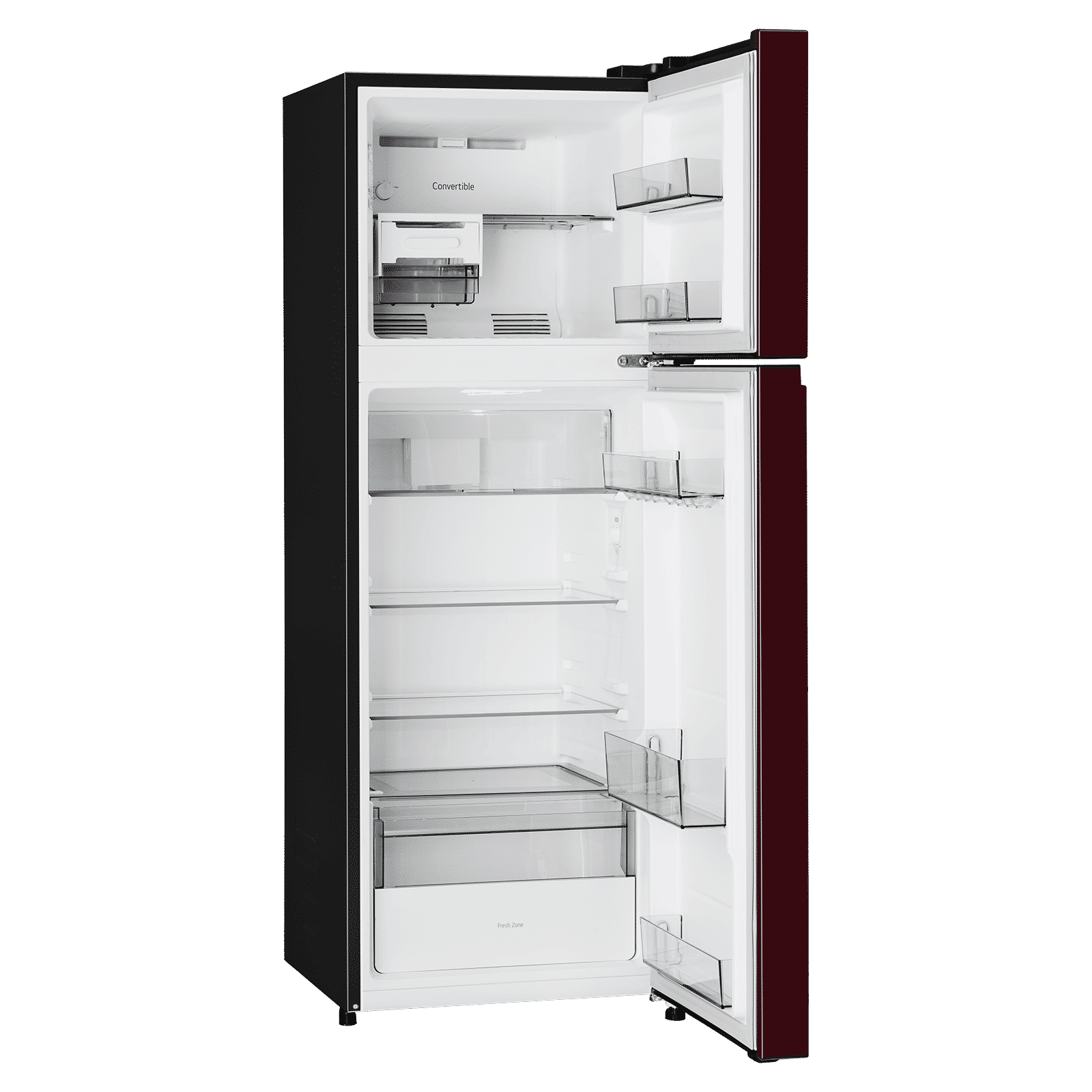 LG 251 Litres 2 Star Frost Free Double Door Convertible Refrigerator with Express Freeze (GLT2526XWSL, Scarlet Lotus)_8